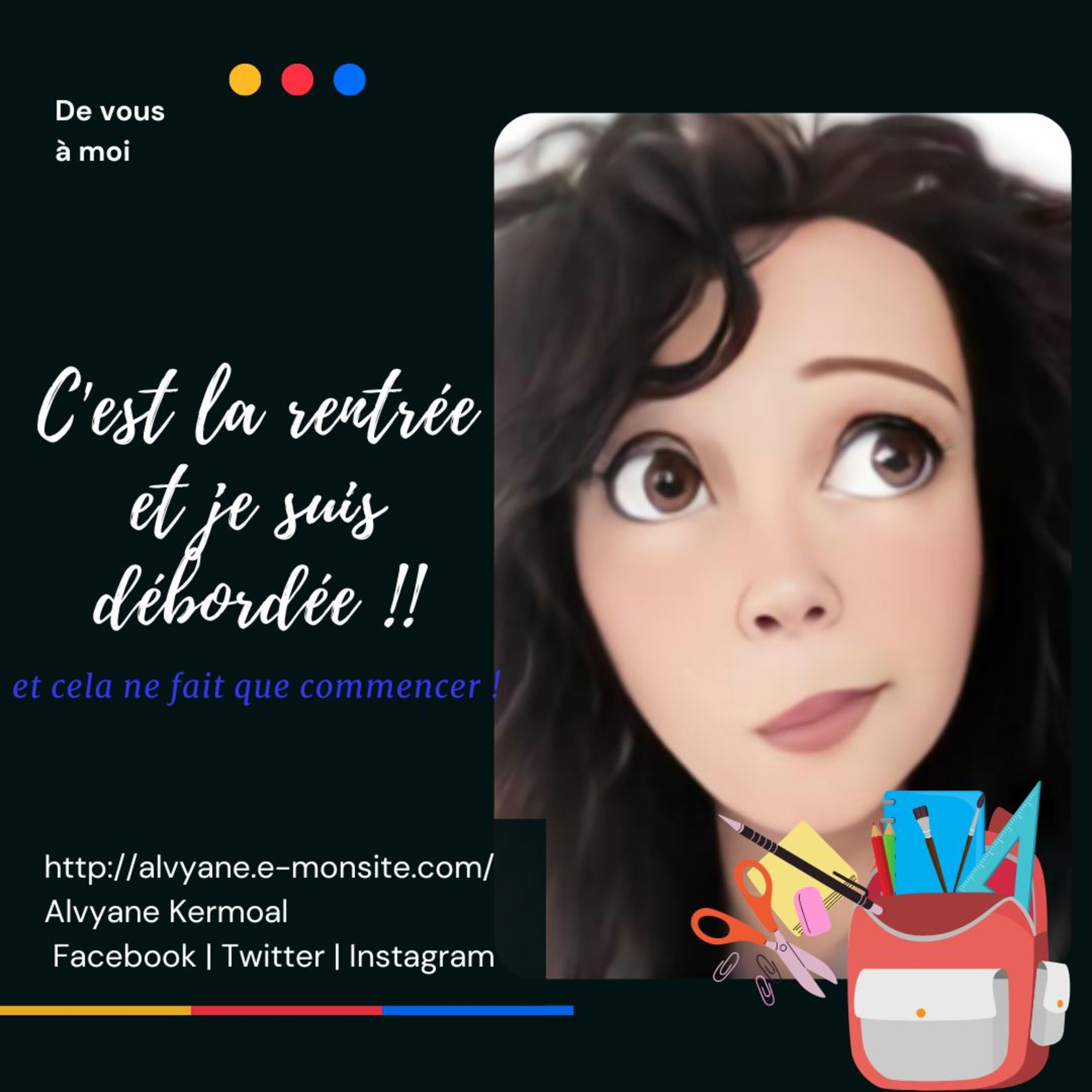 La rentrée est arrivée, je suis débordée...