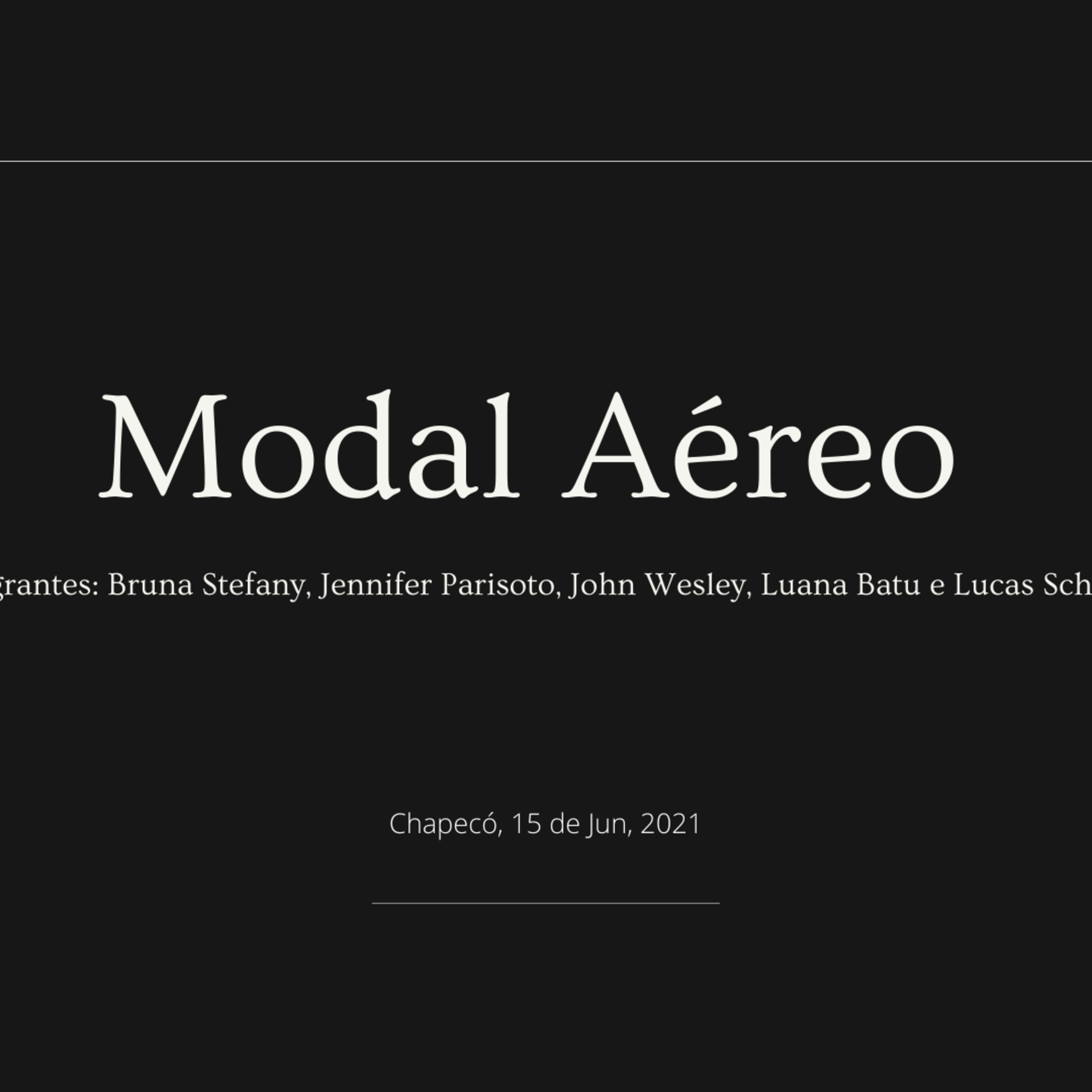cover of episode Modal Aéreo