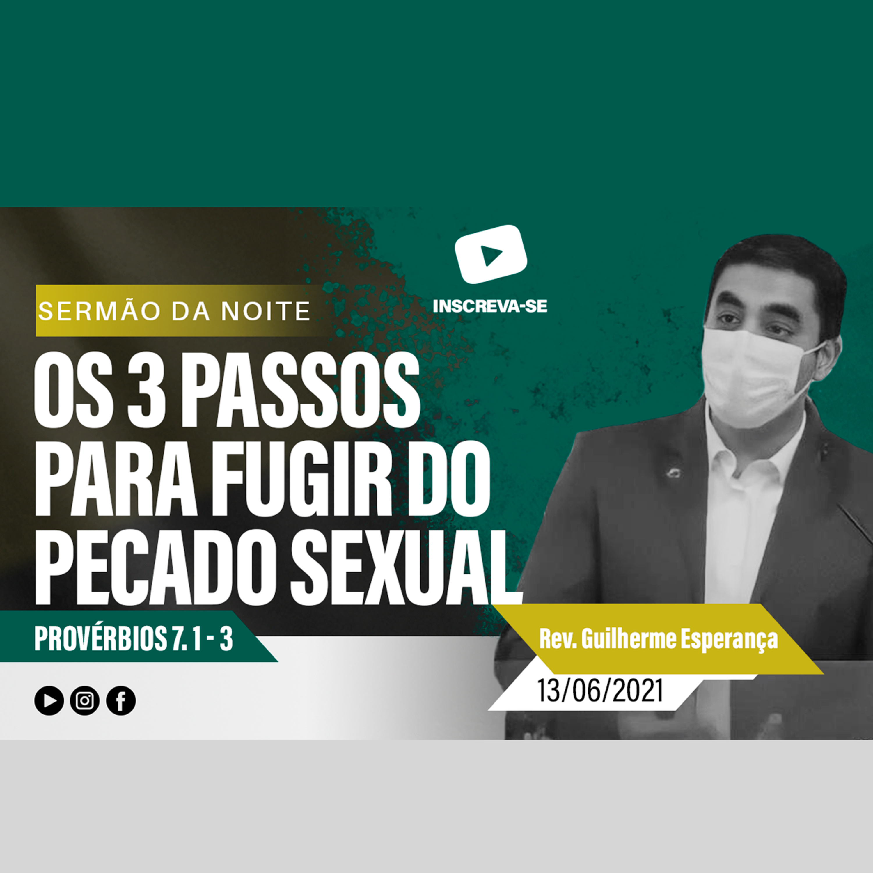 Os 3 passos para fugir do pecado sexual - Provérbios 7. 1-3, Rev. Guilherme Jayme Travassos episode artwork