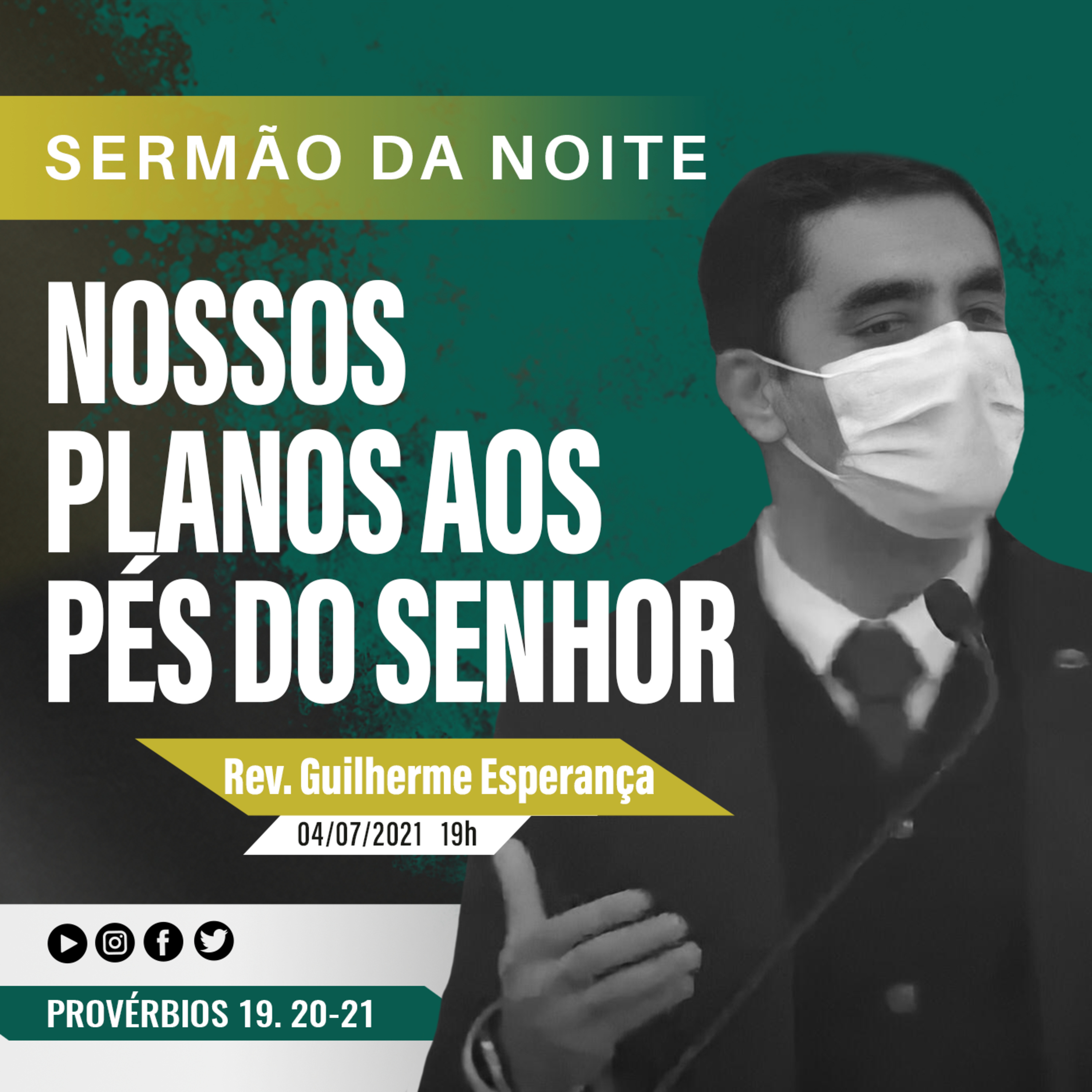 Nossos planos aos pés do Senhor - Provérbios 19. 20-21 - Rev Guilherme Esperança episode artwork