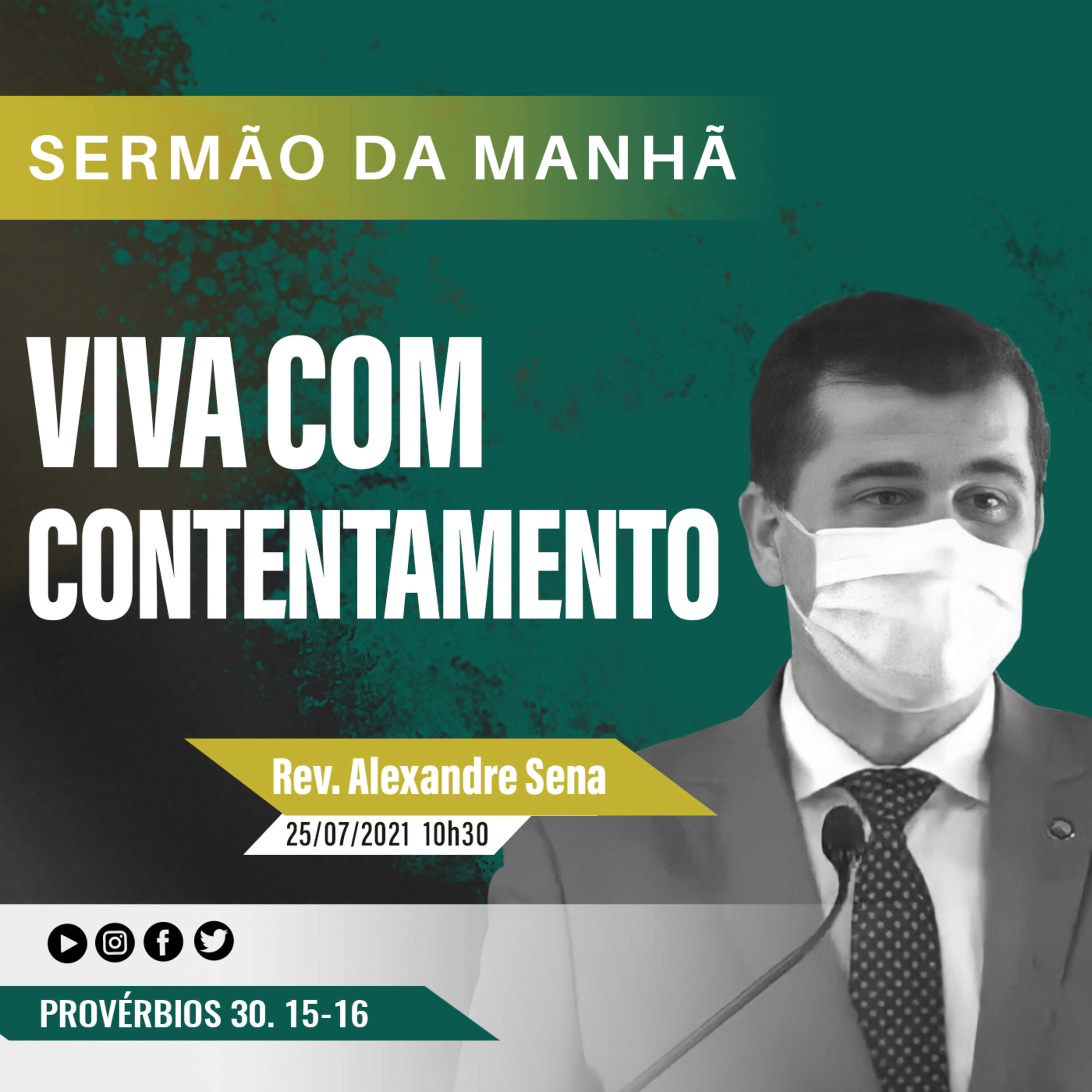 Viva com contentamento - Prov. 30. 15-16 - Rev Alexandre Rodrigues Sena episode artwork