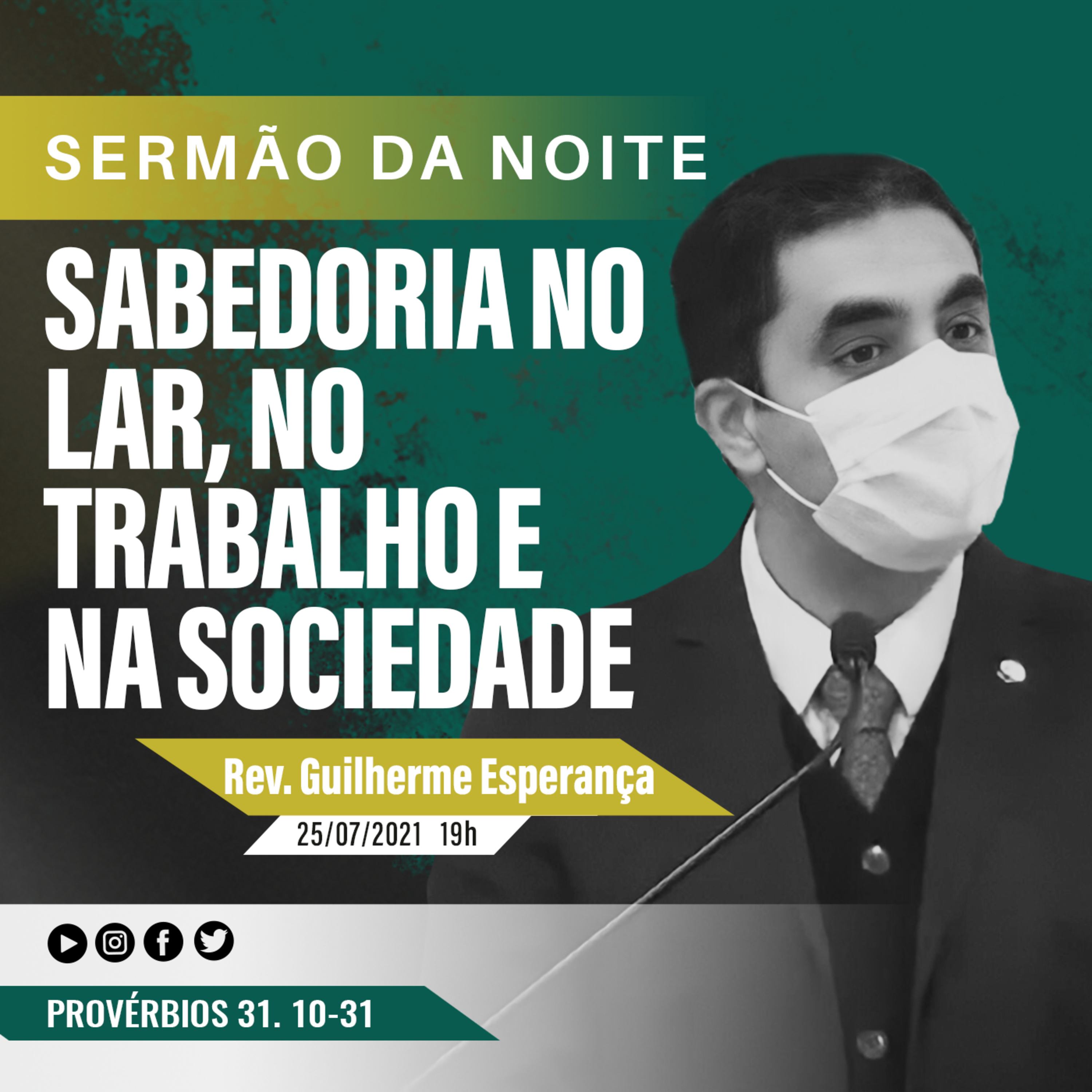 Sabedoria no lar, no trabalho e na sociedade - Provérbios 31. 10-31 – Rev. Guilherme Esperança episode artwork