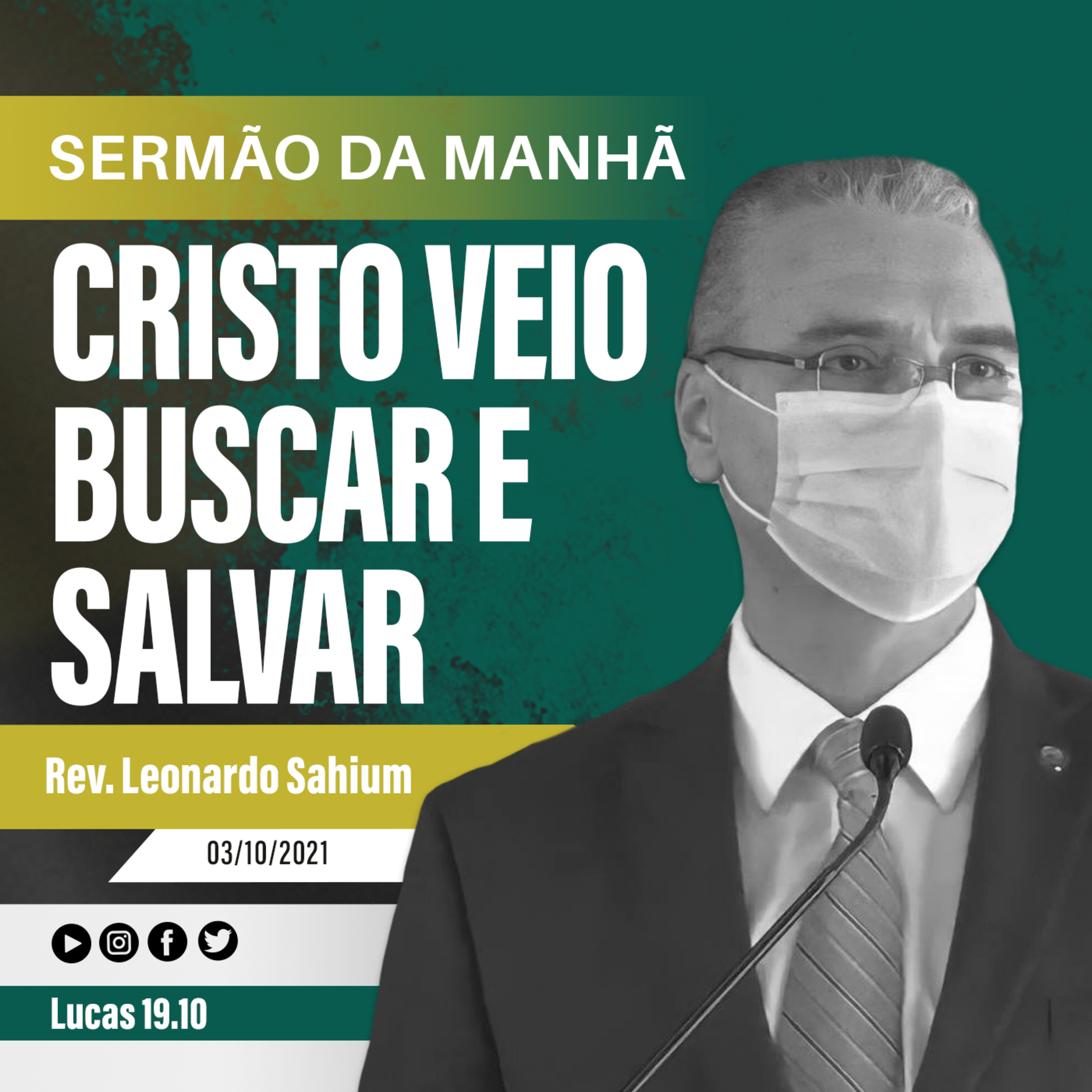 Cristo veio buscar e salvar - Lucas 19.10 - Rev. Leonardo Sahium episode artwork