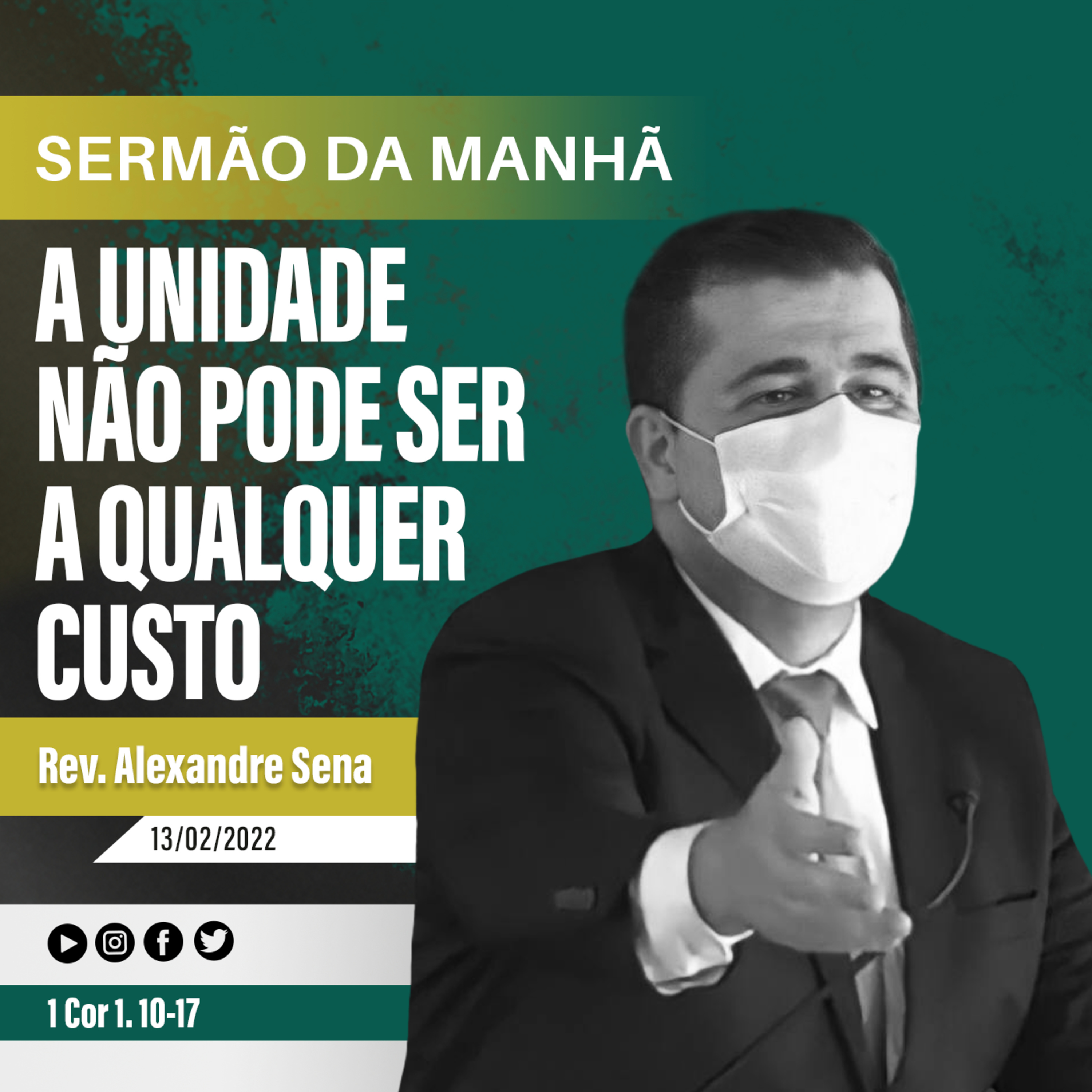 A unidade não pode ser a qualquer custo - 1 Cor 1.10-17 - Rev Alexandre Sena  episode artwork