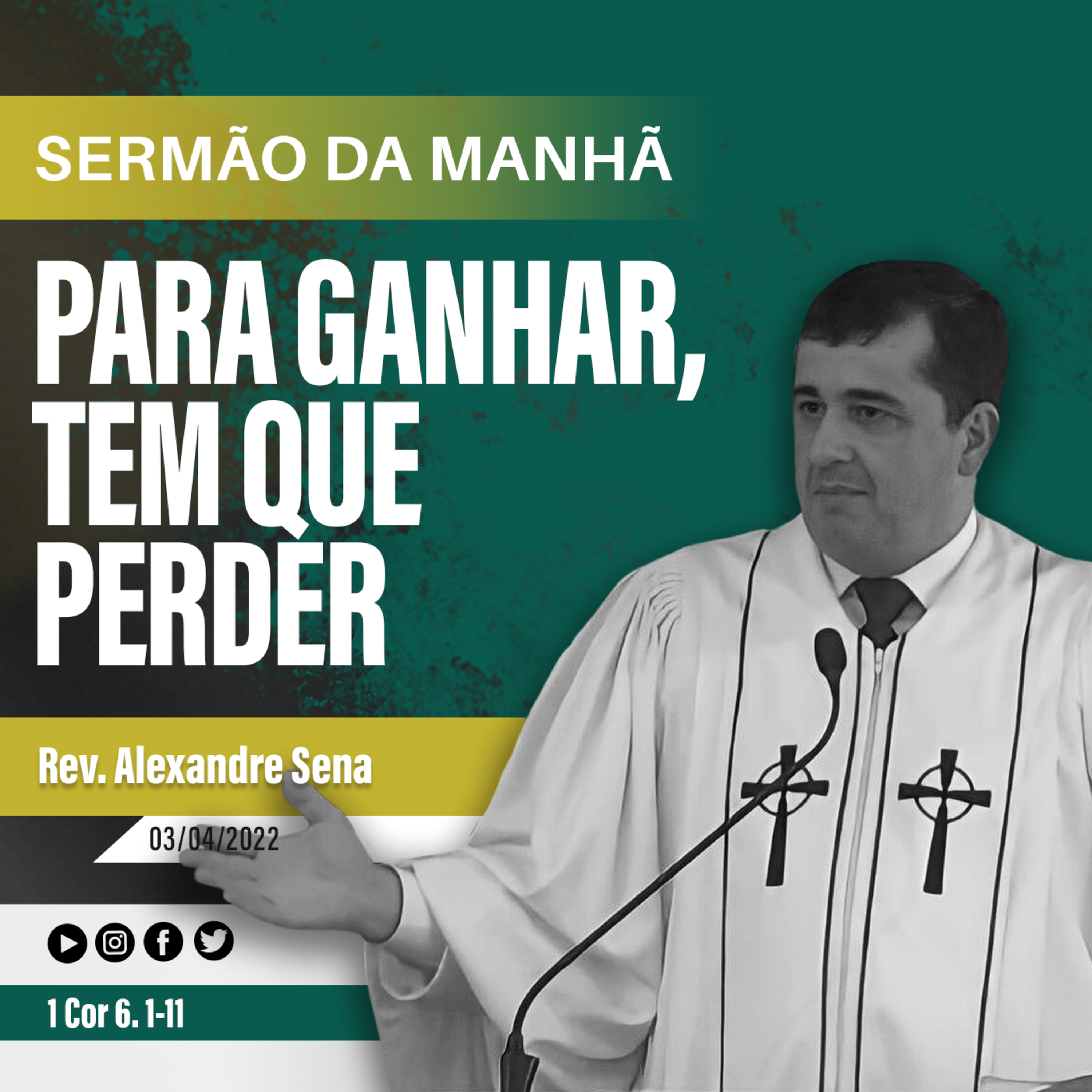 Para ganhar, tem que perder - 1 Cor 6. 1-11 - Rev Alexandre R. Sena episode artwork