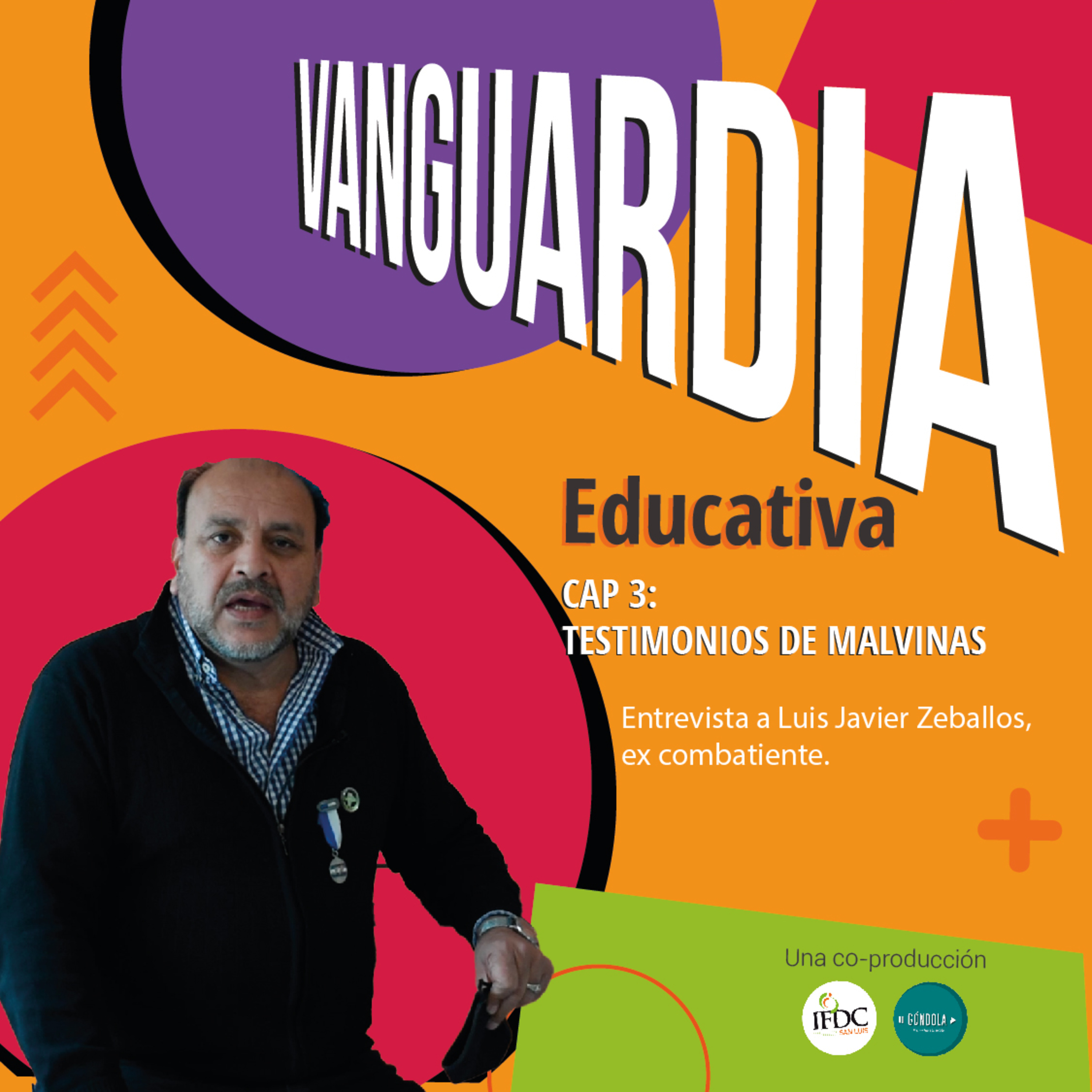 "Testimonios de Malvinas” episode artwork