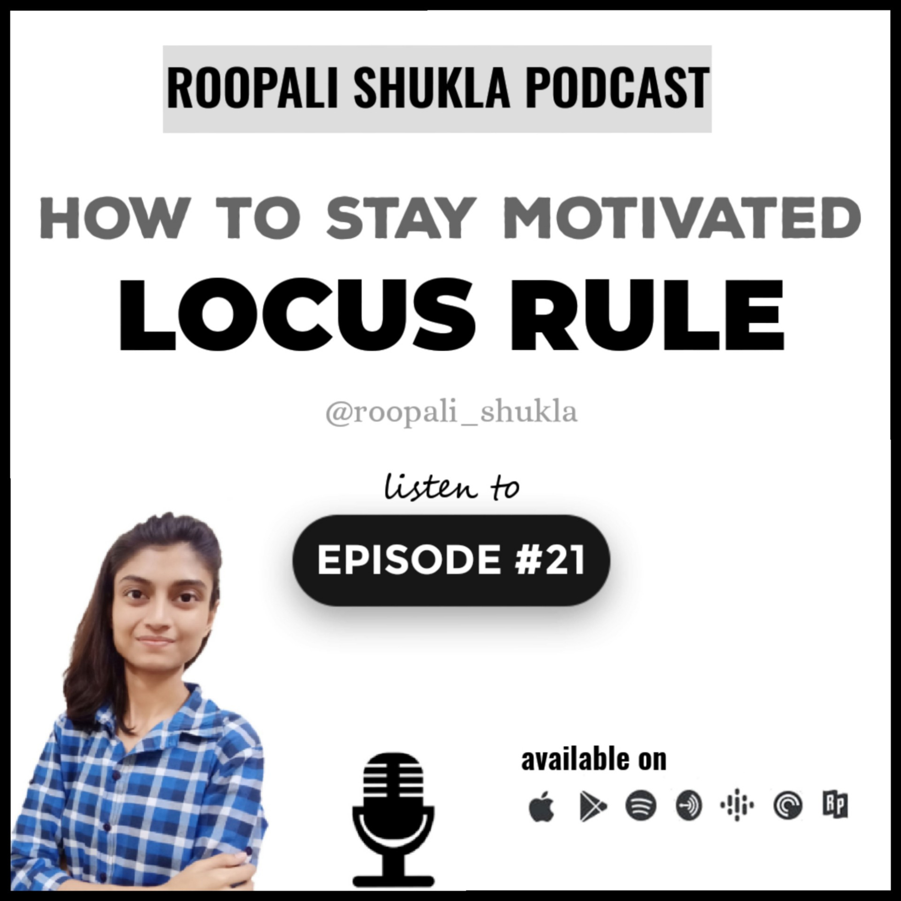 Roopali Shukla Podcast |Motivational Speaker| Motivation & Self Improvement