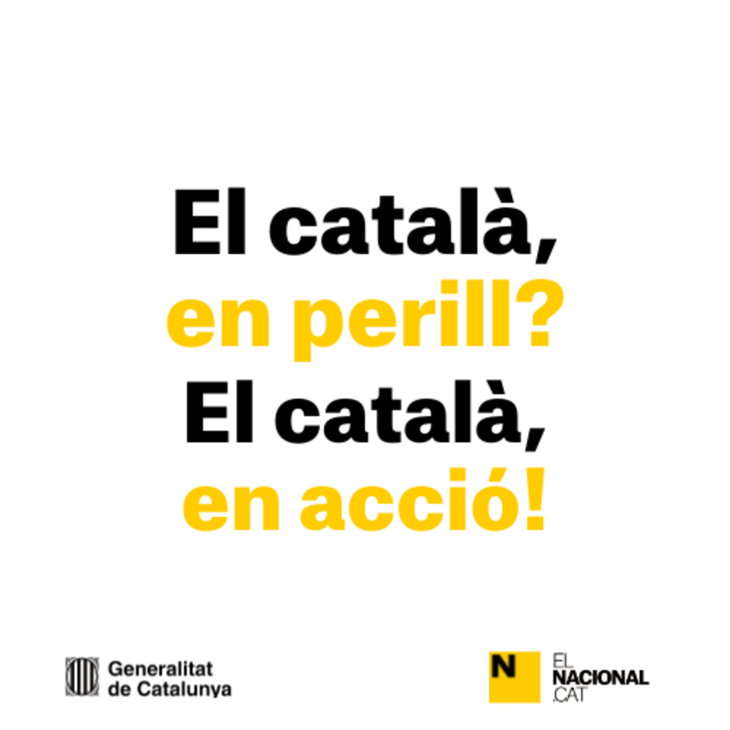 El català, en perill? El català, en acció!