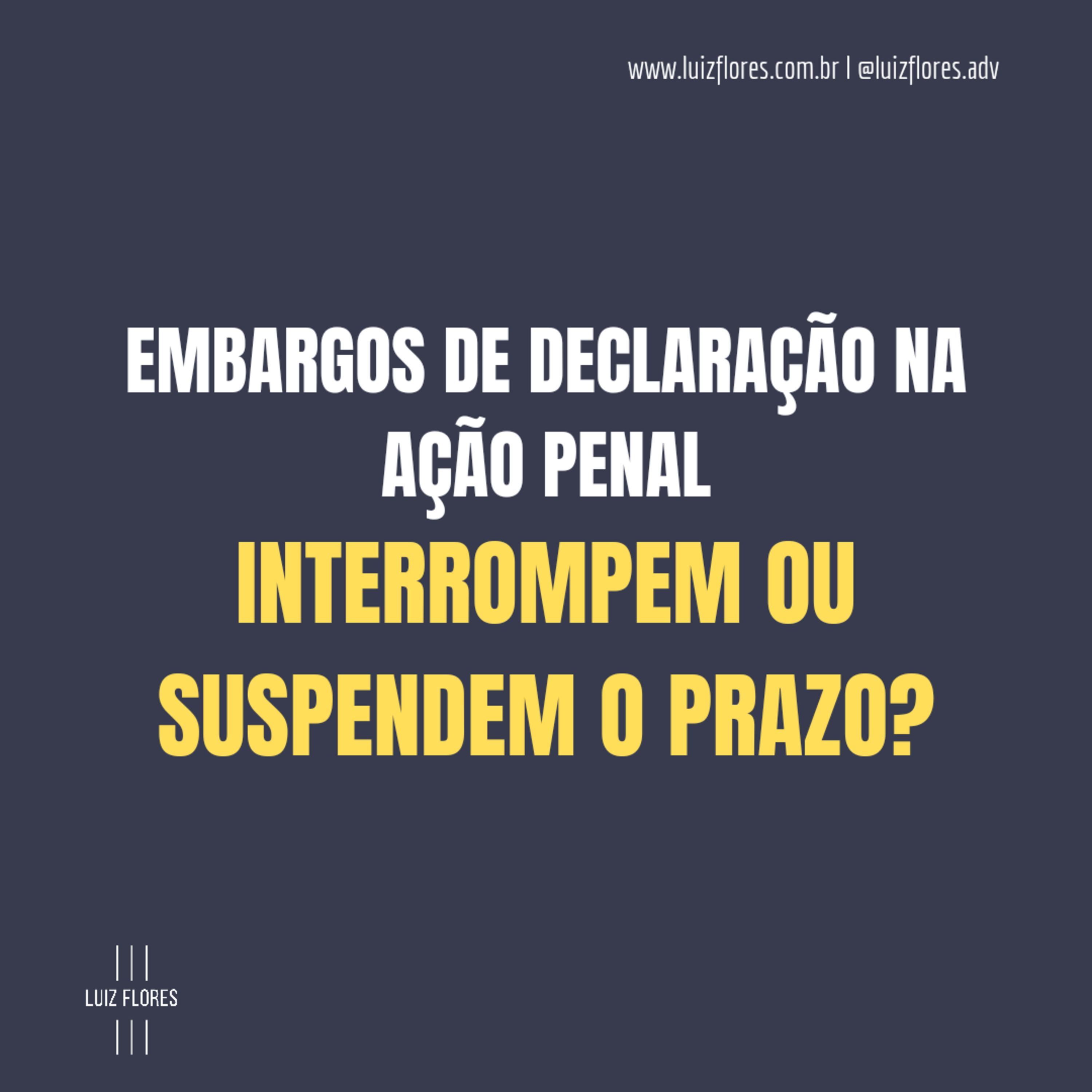 Embargos de declaração criminal: interrompe ou suspende o prazo episode artwork