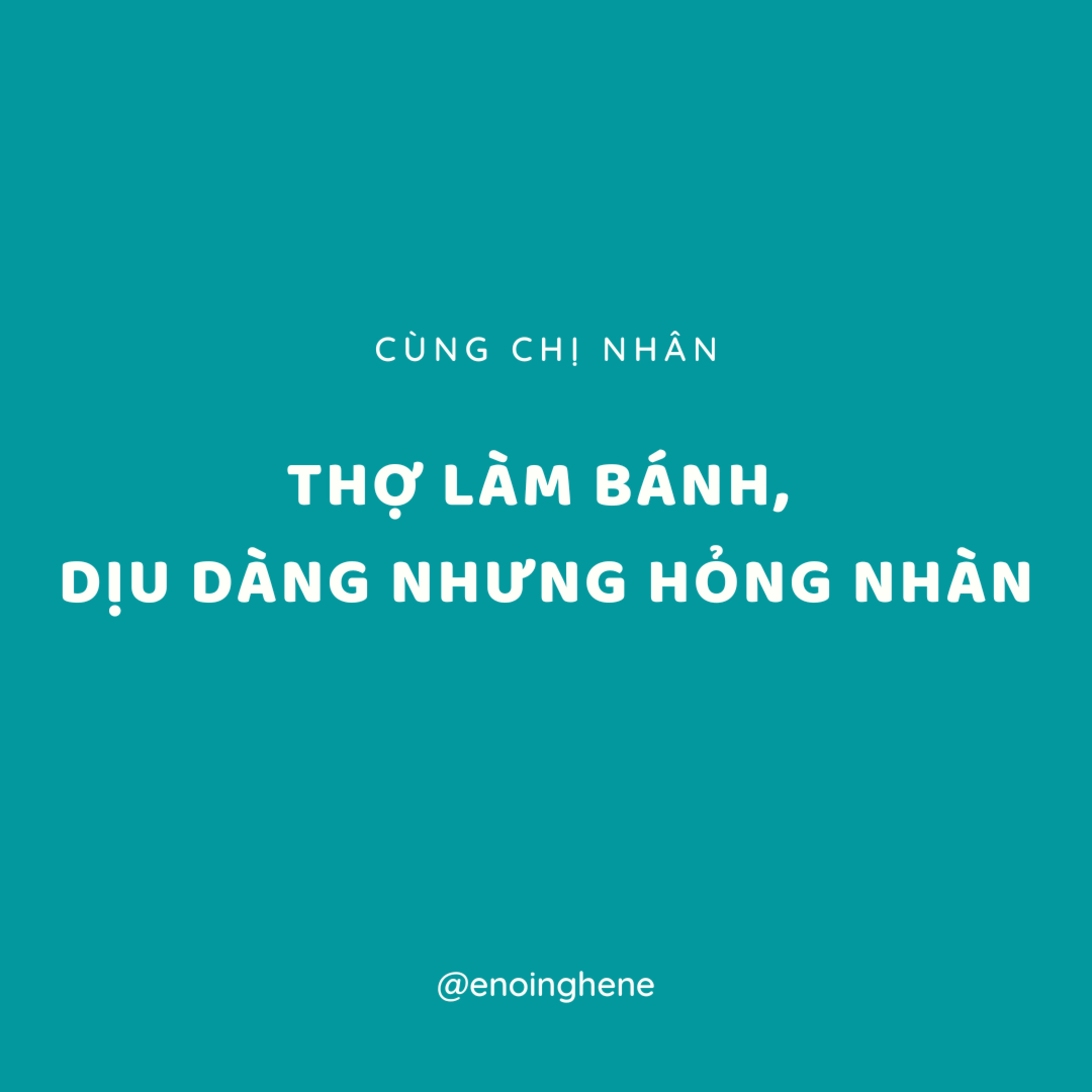 Nói về nghề | Thợ làm bánh, dịu dàng nhưng mà hỏng nhàn episode artwork