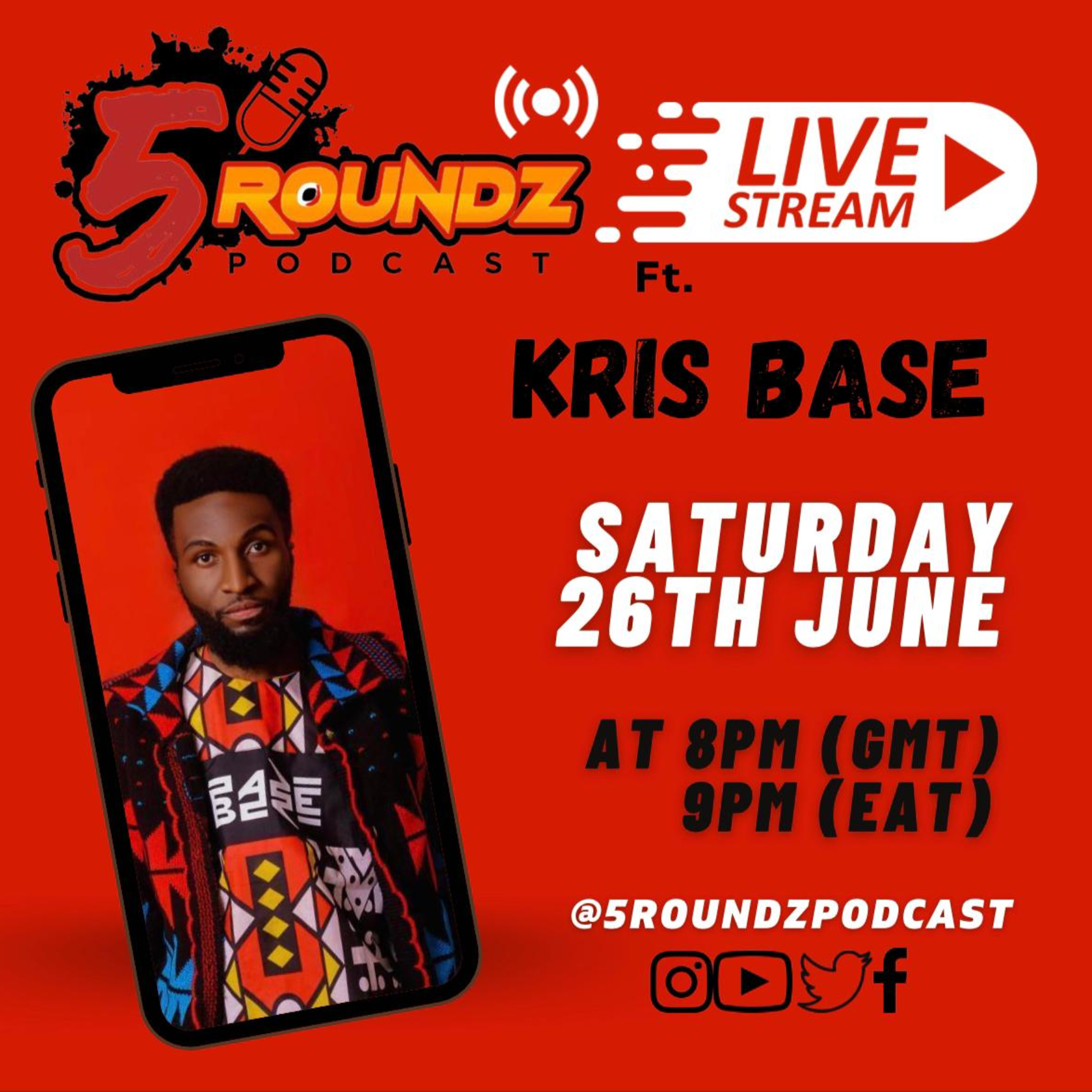 Kris Base LIVE on 5 Roundz | 27/06/2021 episode artwork