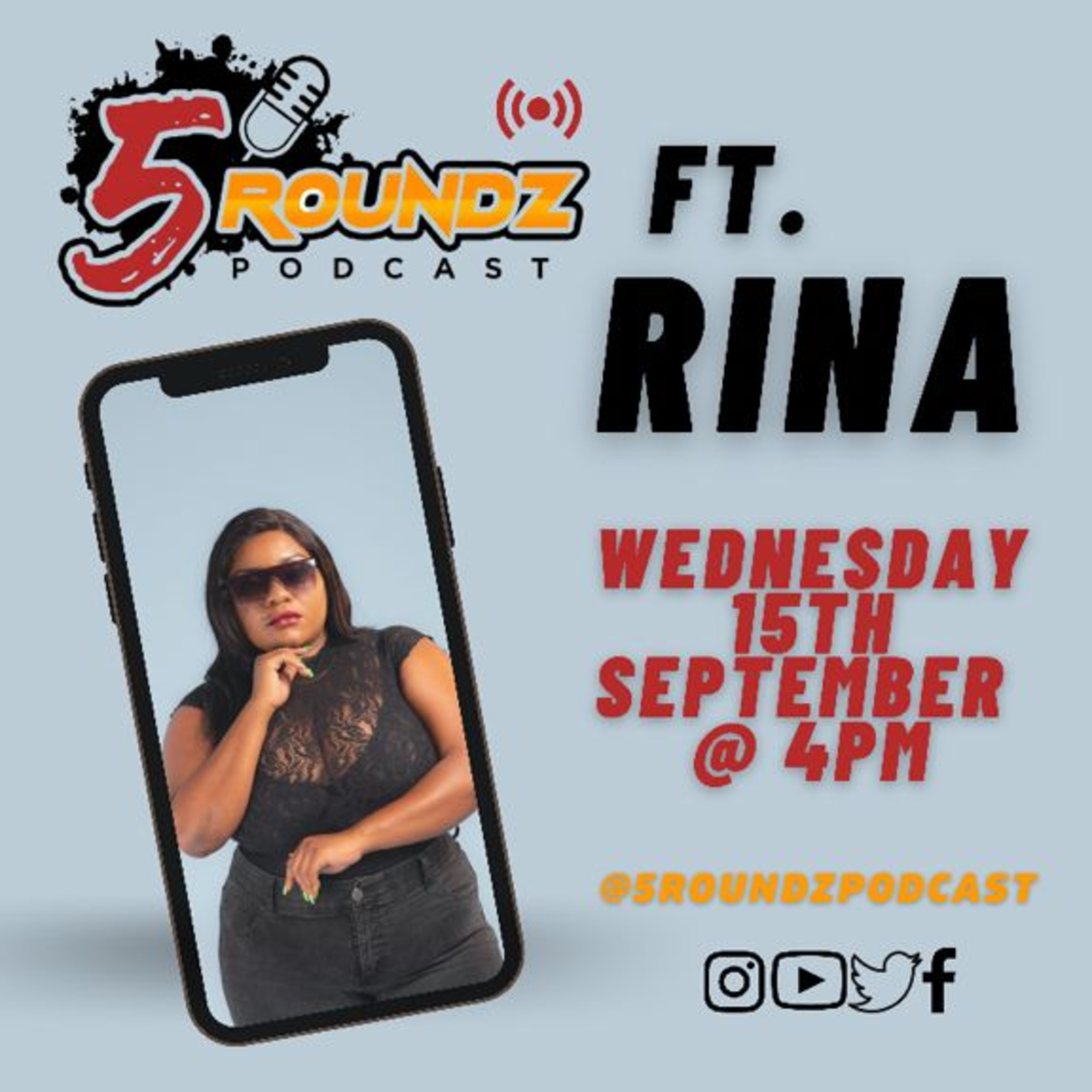 Rina Live On 5Roundz | Special Guest episode artwork