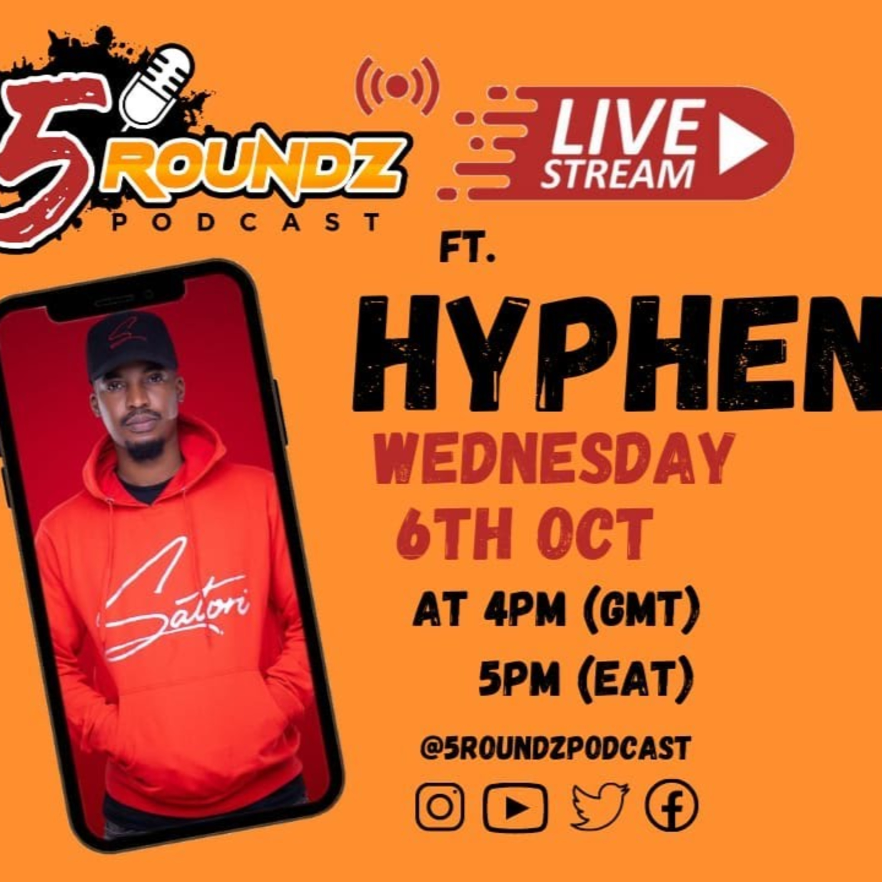 Hyphen LIVE on 5Roundz | Special Guest episode artwork