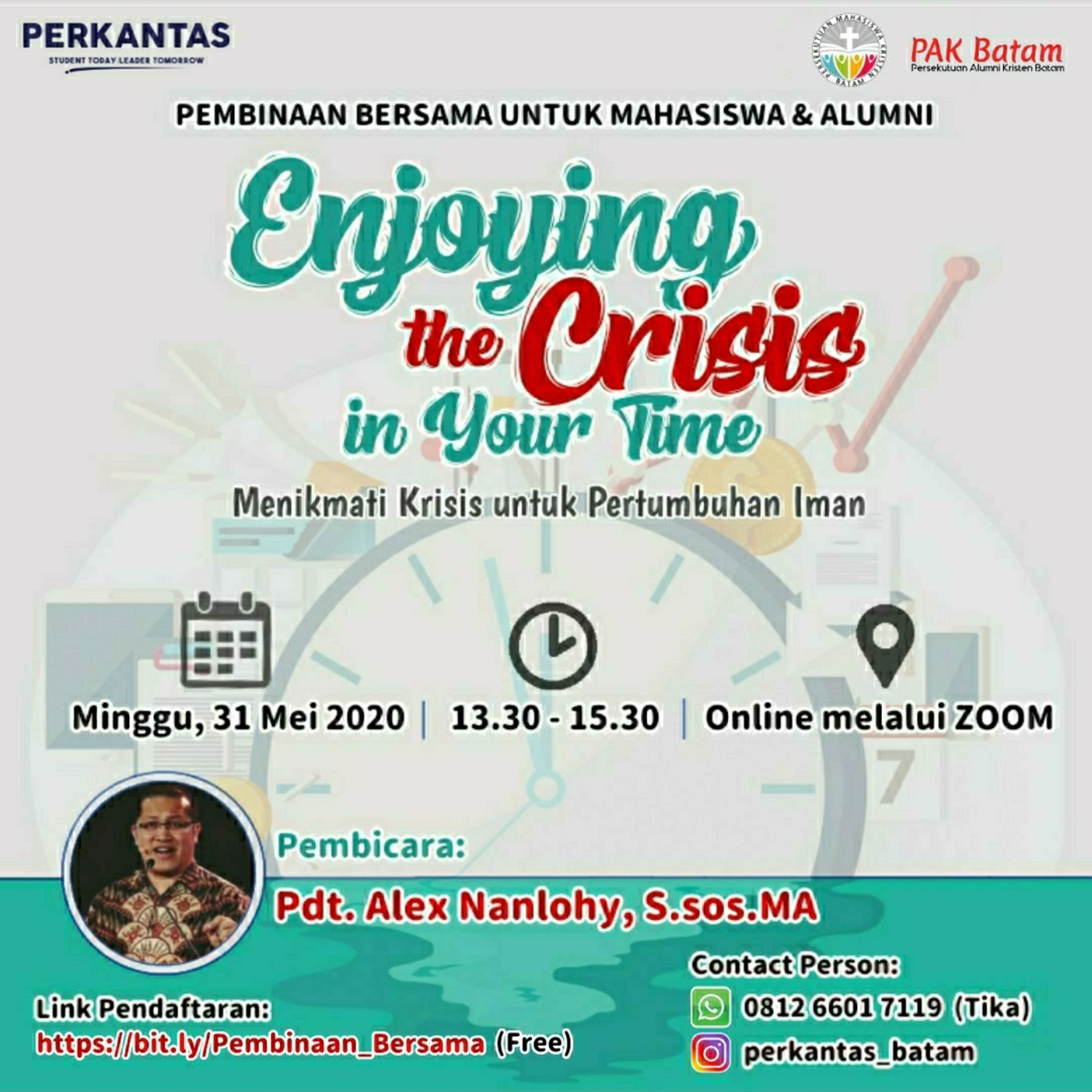 ENJOYING THE CRISIS IN YOUR TIME - Gospel's Perspective in Suffering