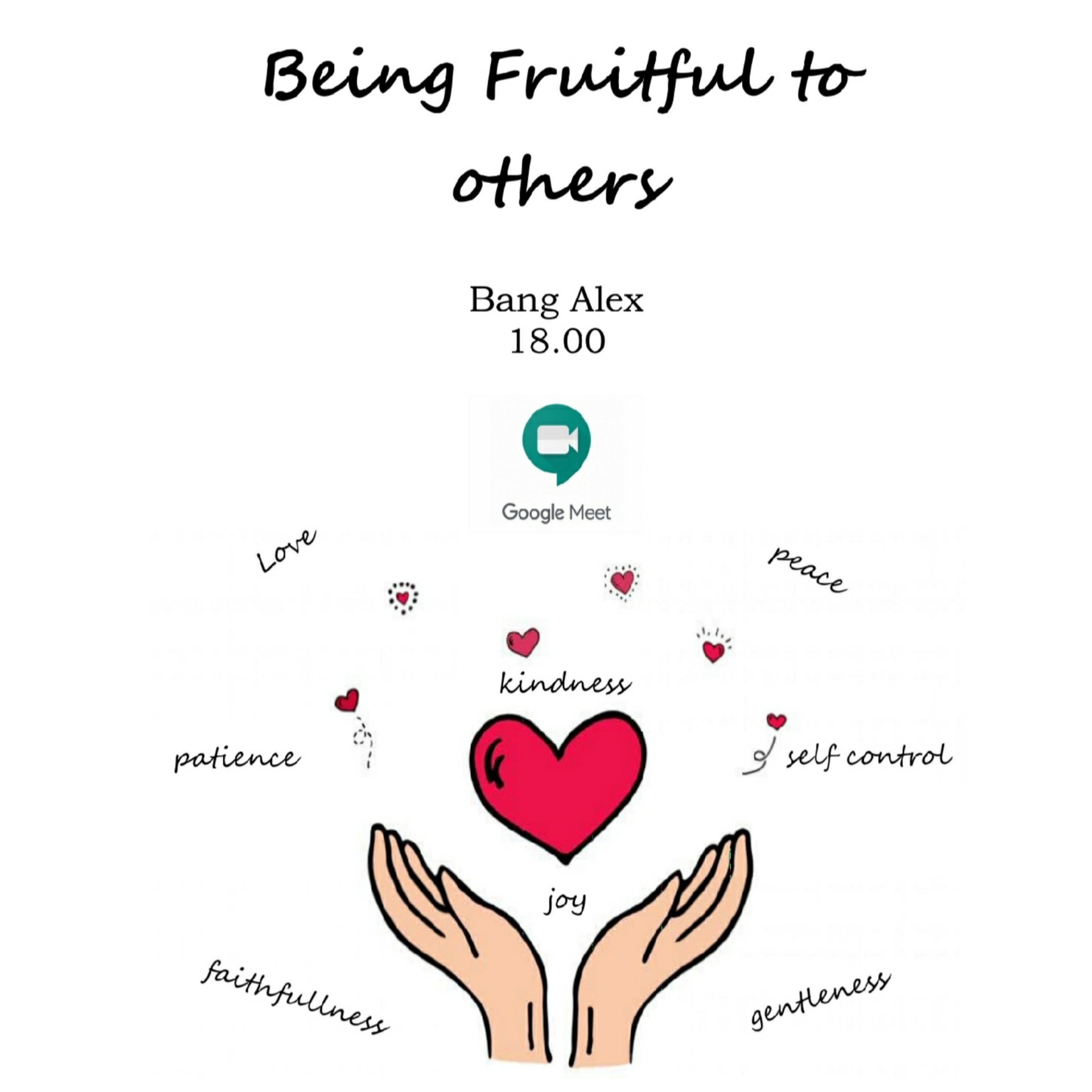 BEING FRUITFUL TO OTHERS