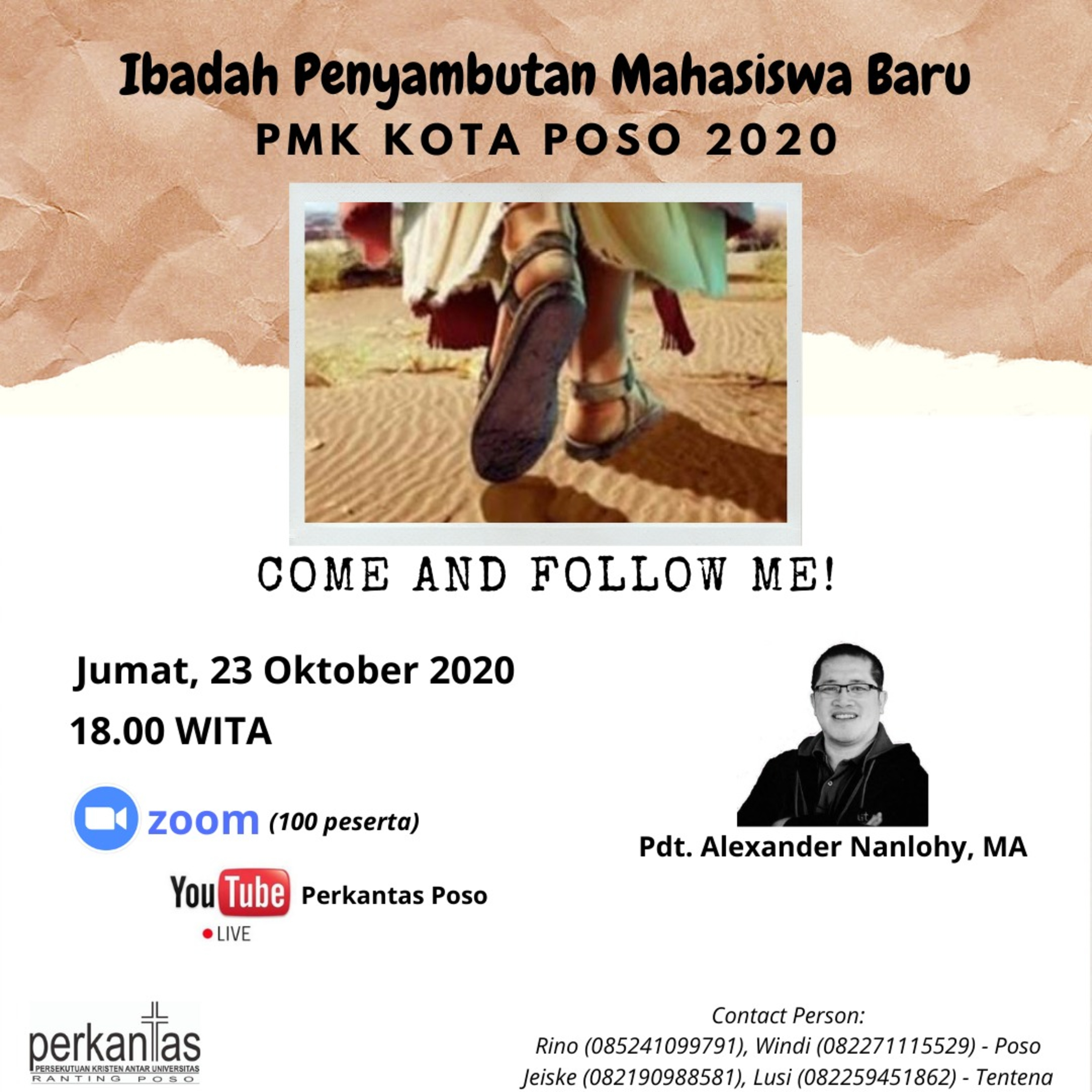 COME AND FOLLOW ME (Markus 1:17)