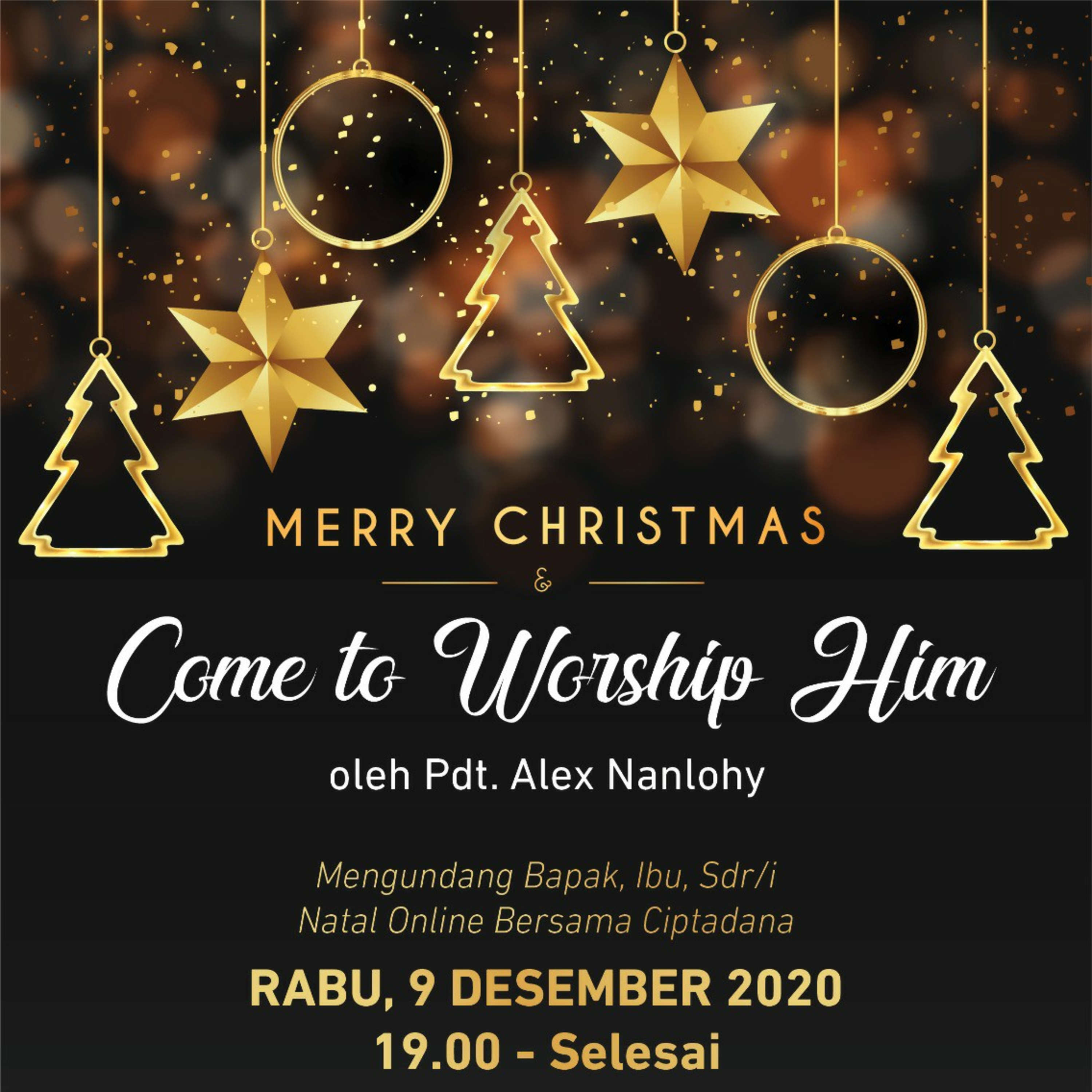 COME TO WORSHIP HIM (Renungan Natal)