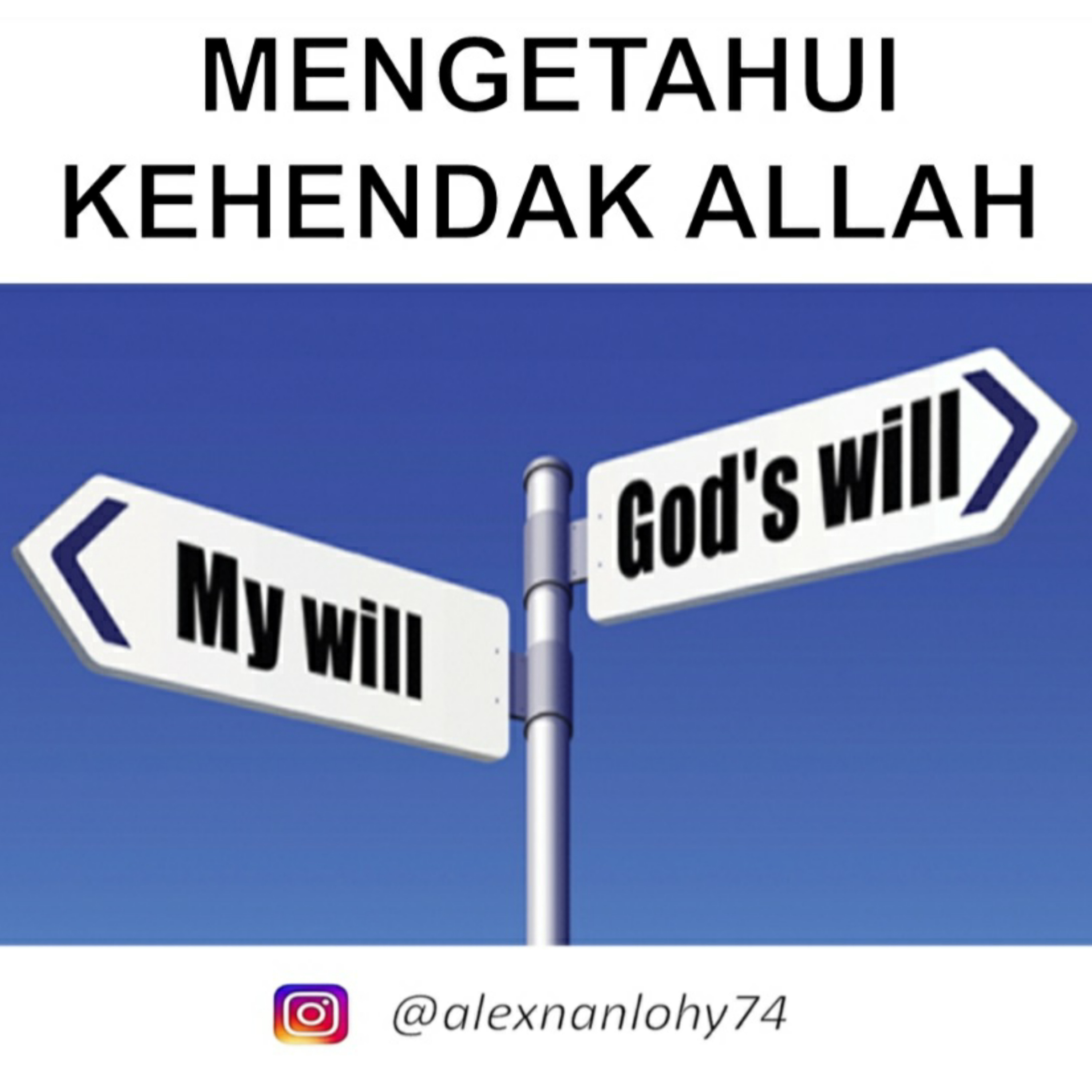 MENGETAHUI KEHENDAK ALLAH