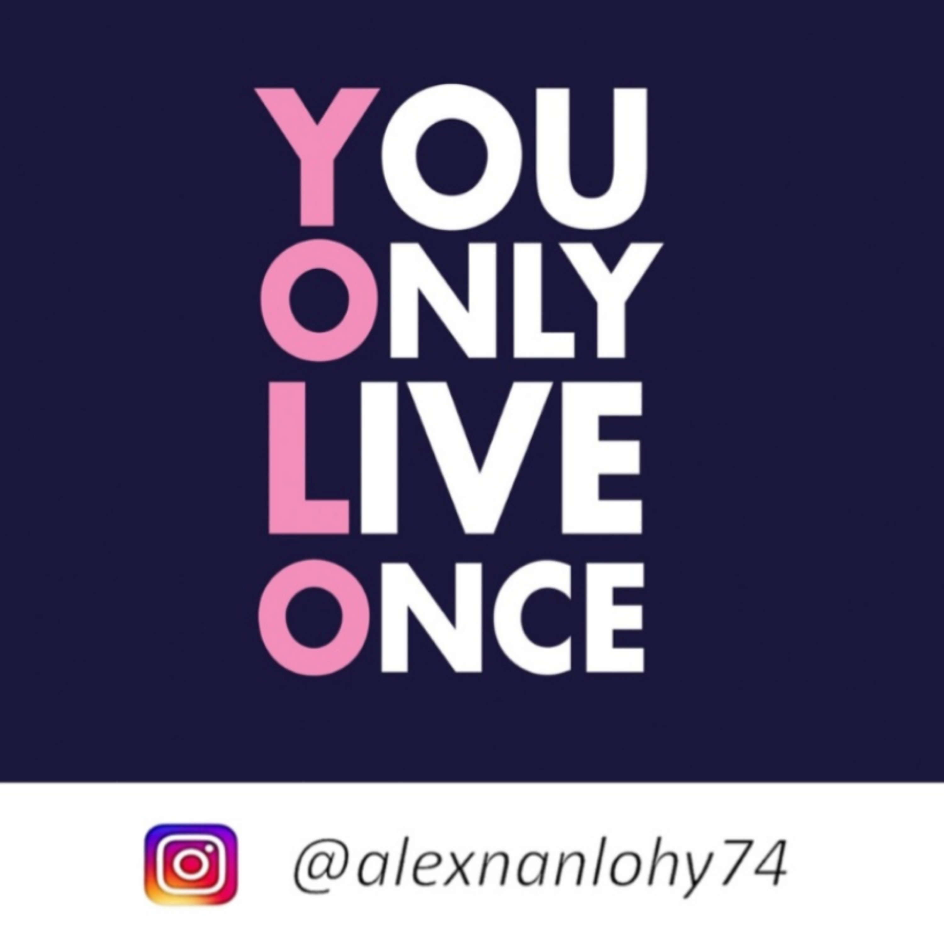 YOU ONLY LIVE ONCE (YOLO)