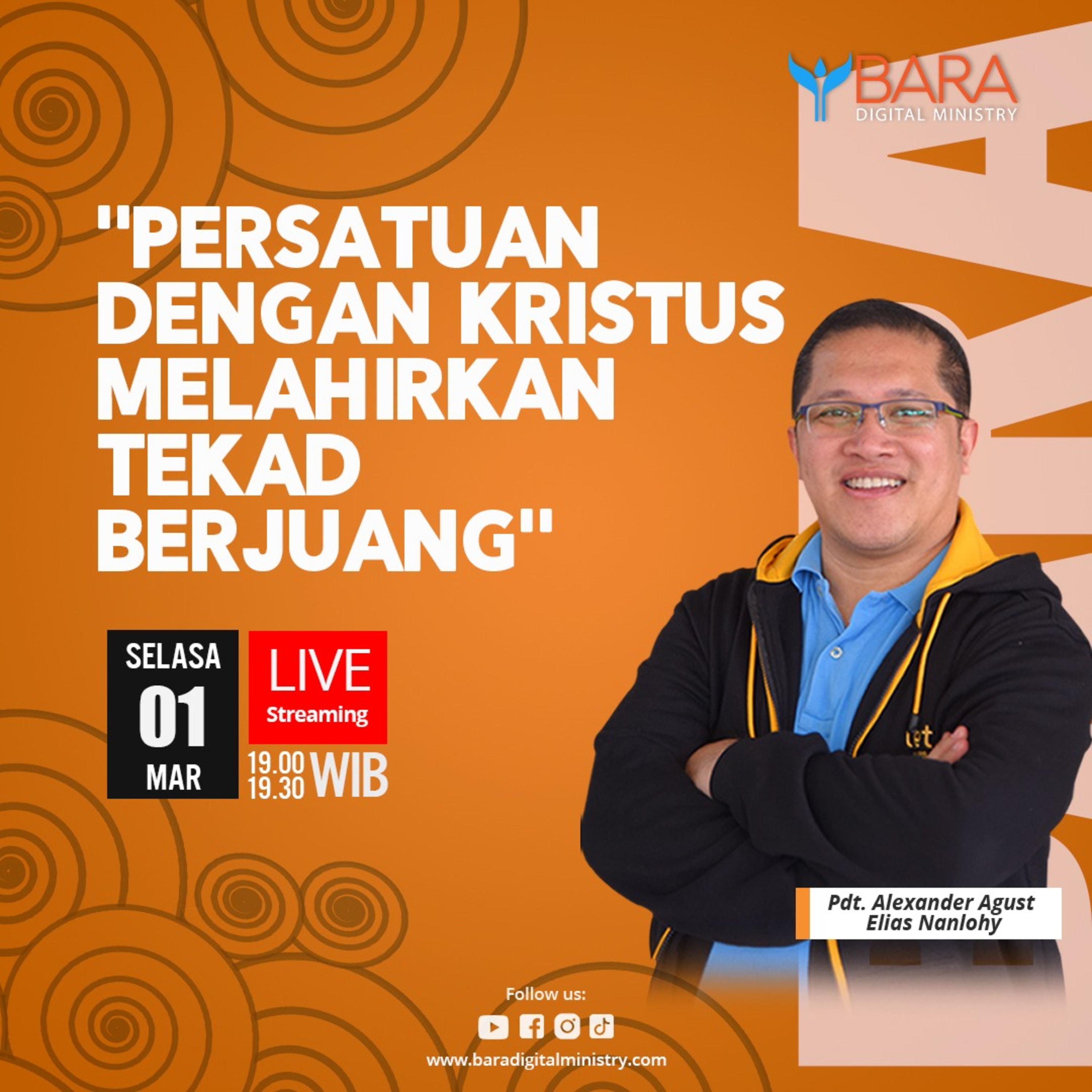 PERSATUAN DENGAN KRISTUS MELAHIRKAN TEKAD BERJUANG