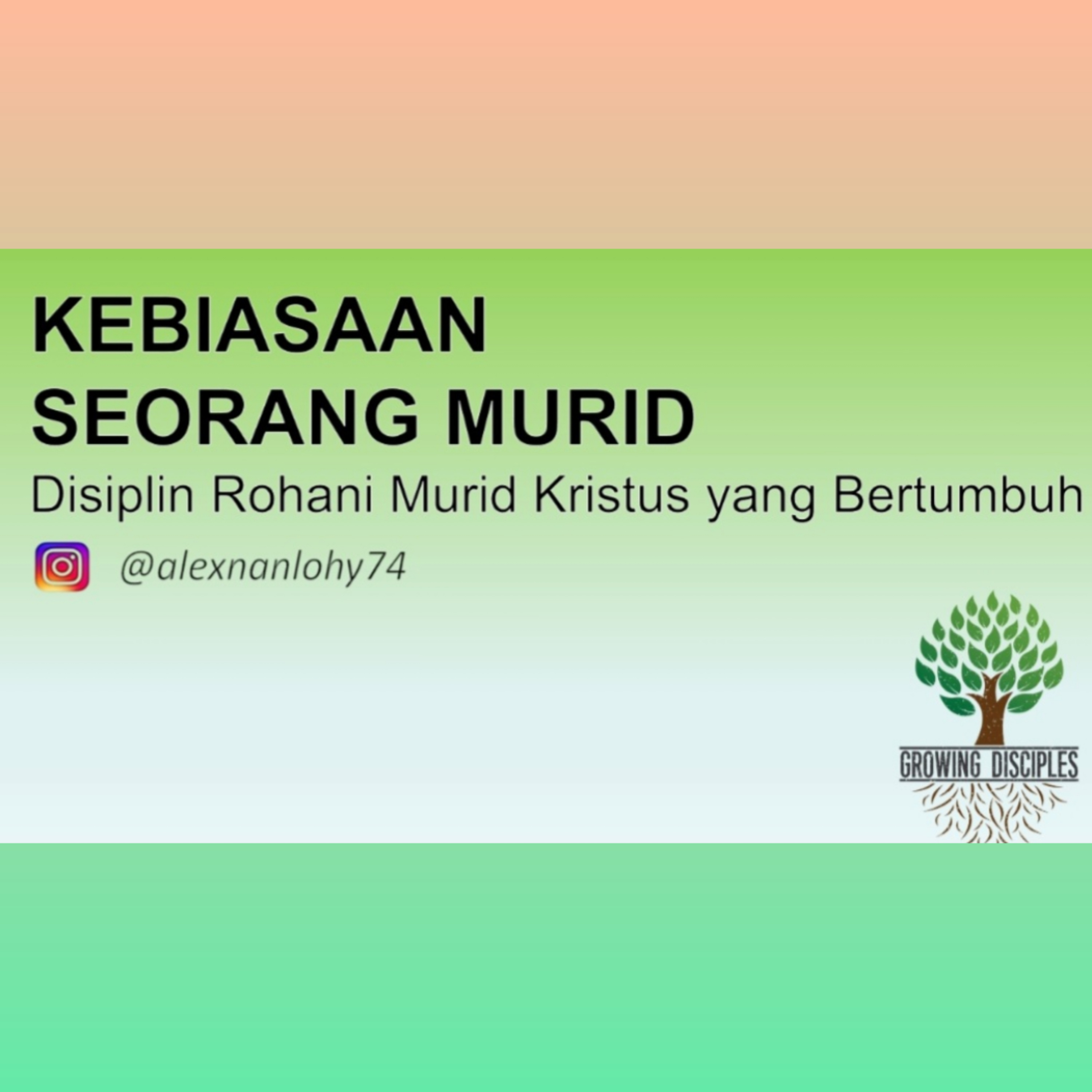 KEBIASAAN SEORANG MURID - DISIPLIN ROHANI episode artwork