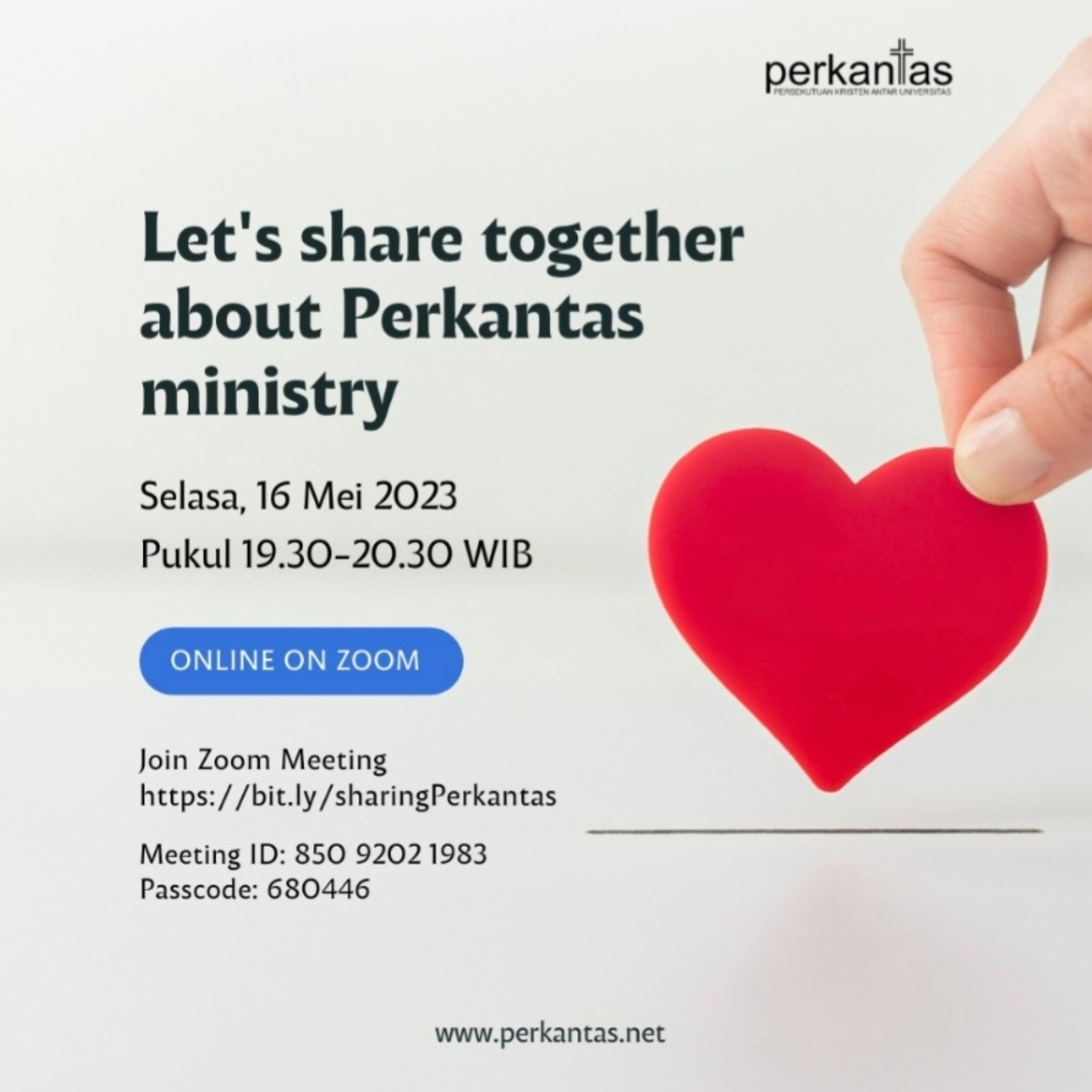VISI PELAYANAN PERKANTAS - Markus 1:35-39