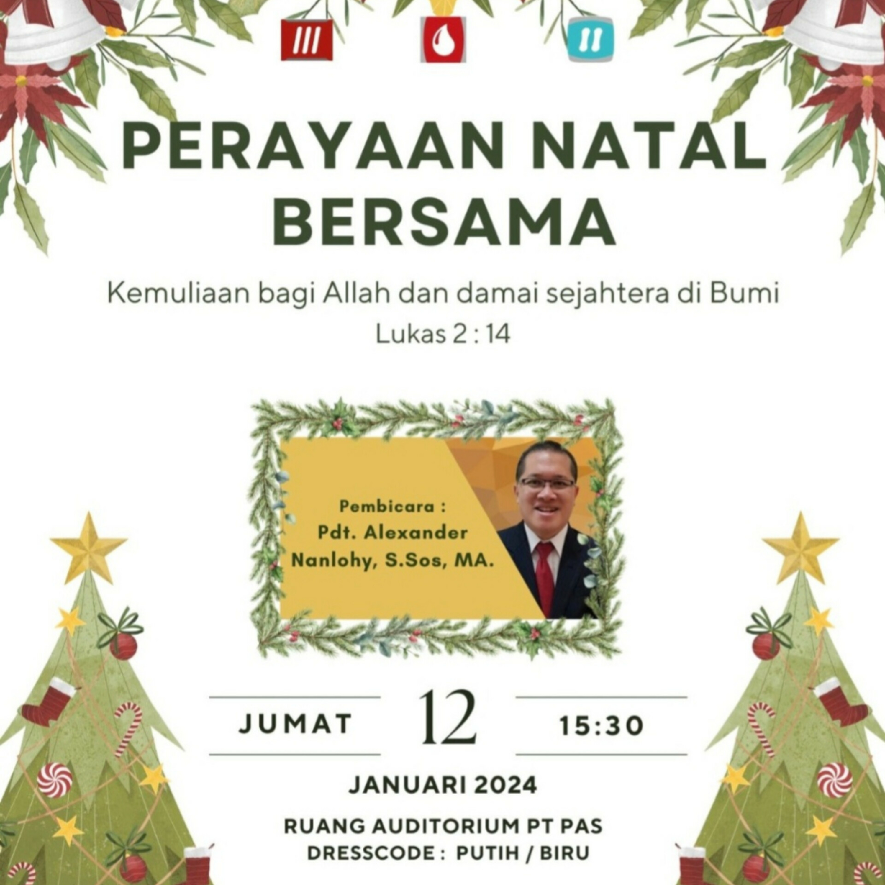 KEMULIAAN BAGI ALLAH, DAMAI SEJAHTERA DI BUMI - LUKAS 2:14