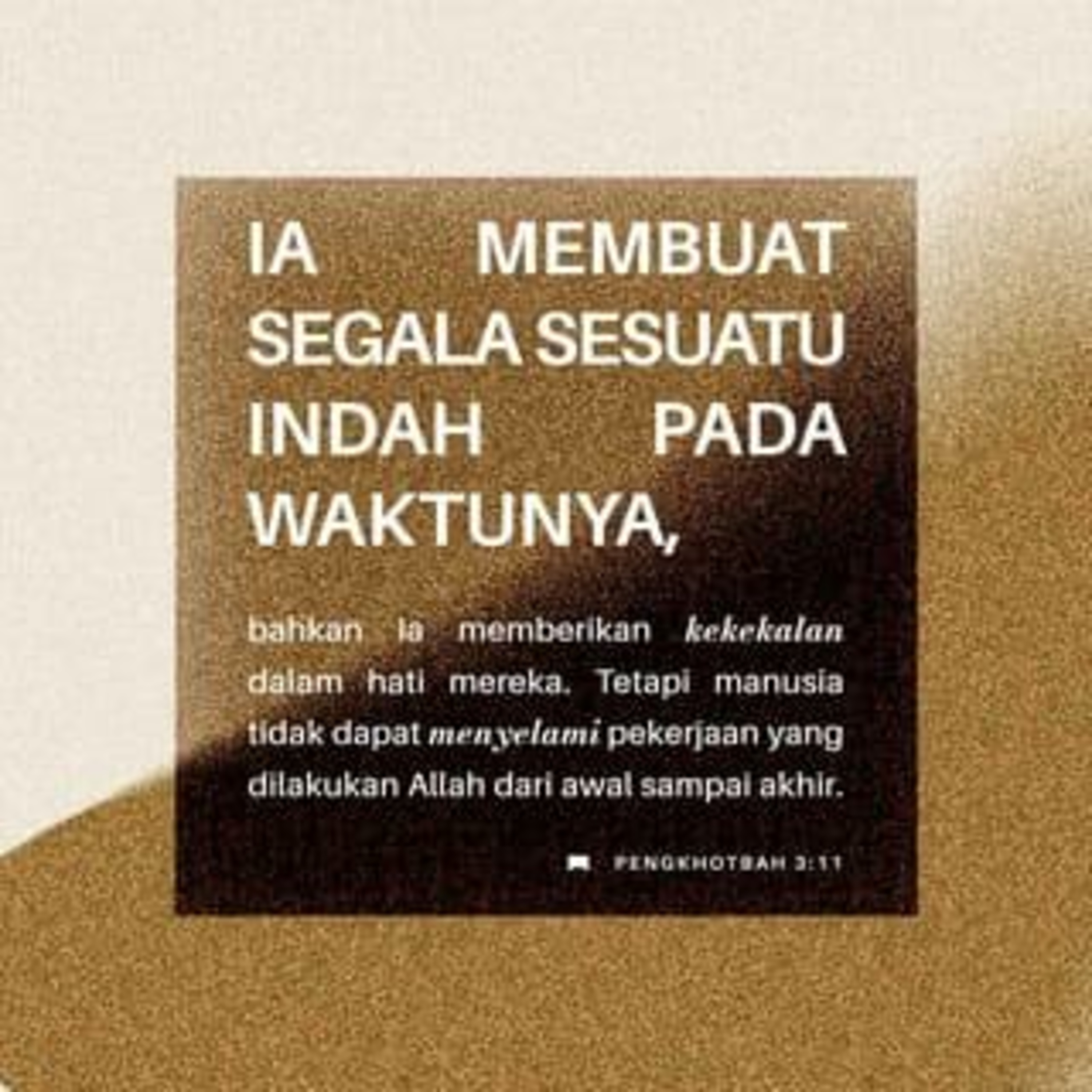 PERCAYA KEPADA ALLAH - PENGKHOTBAH 3:1-15 episode artwork