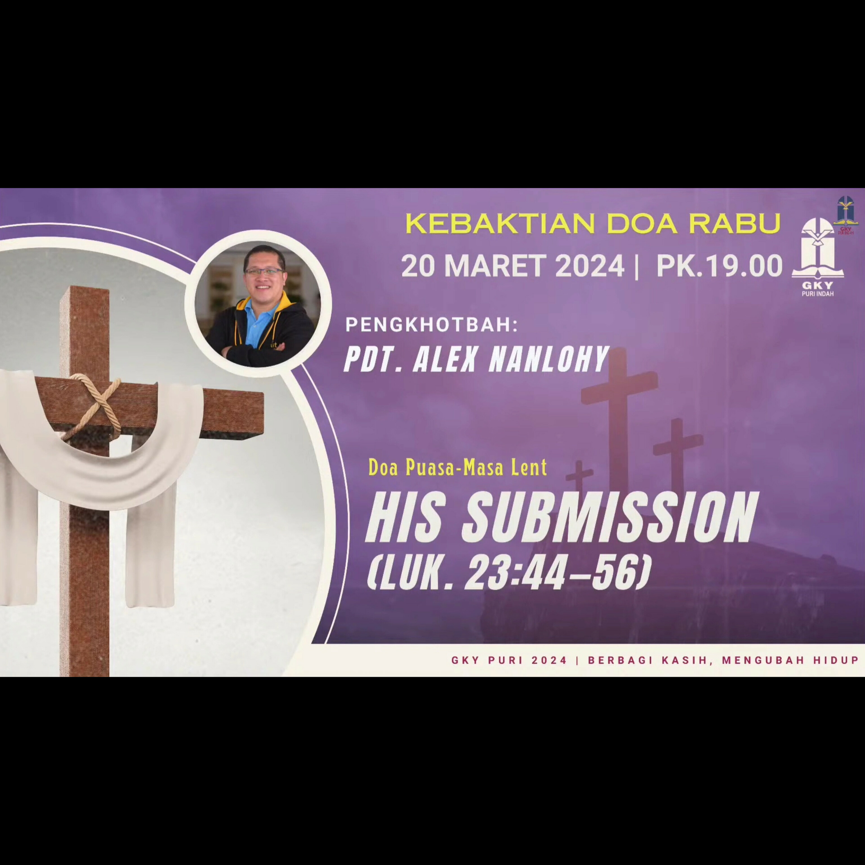 HIS SUBMISSION - LUKAS 23:44-56