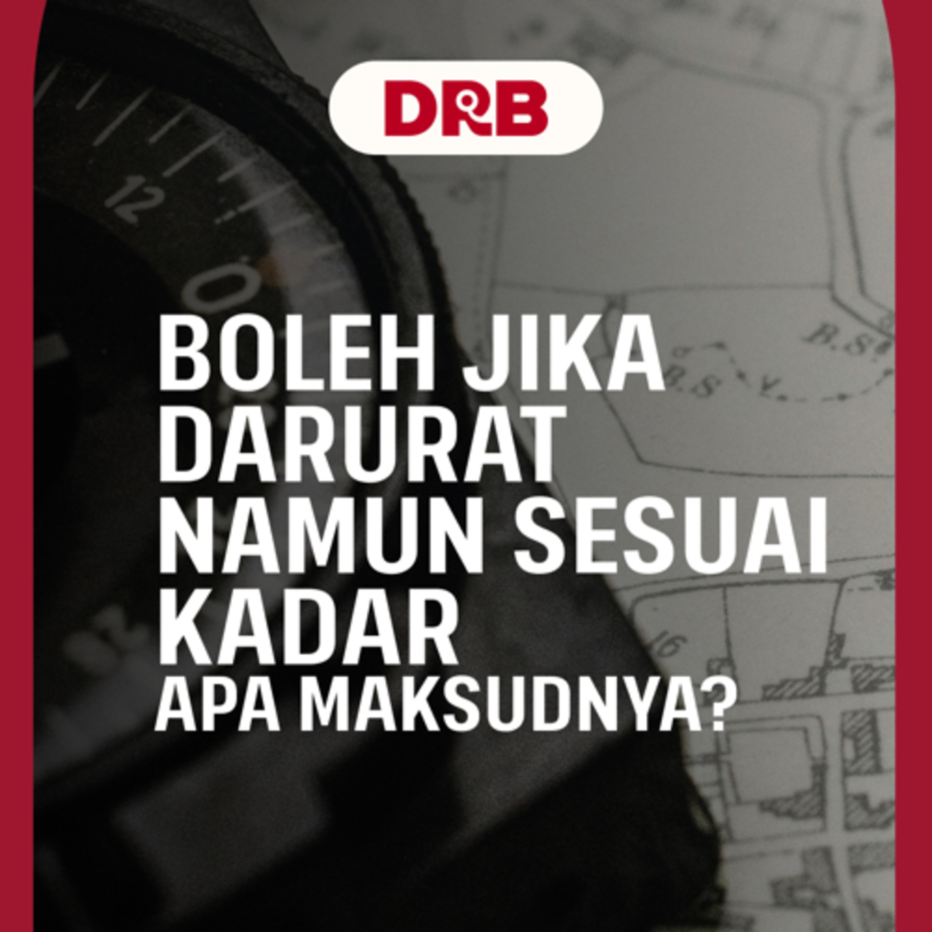 Boleh Jika Darurat Namun Sesuai Kadar