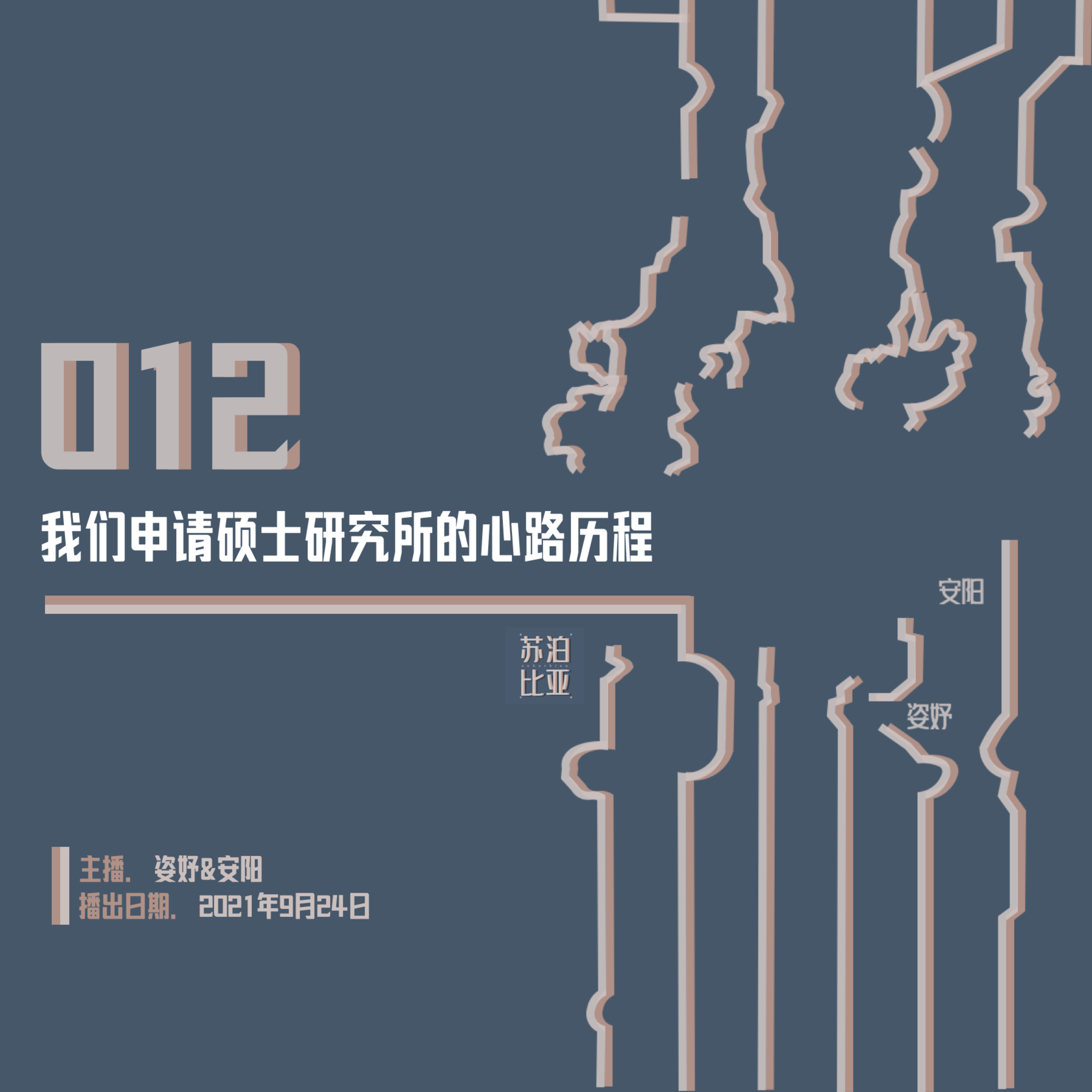 cover of episode 012. 我们申请硕士研究所的心路历程