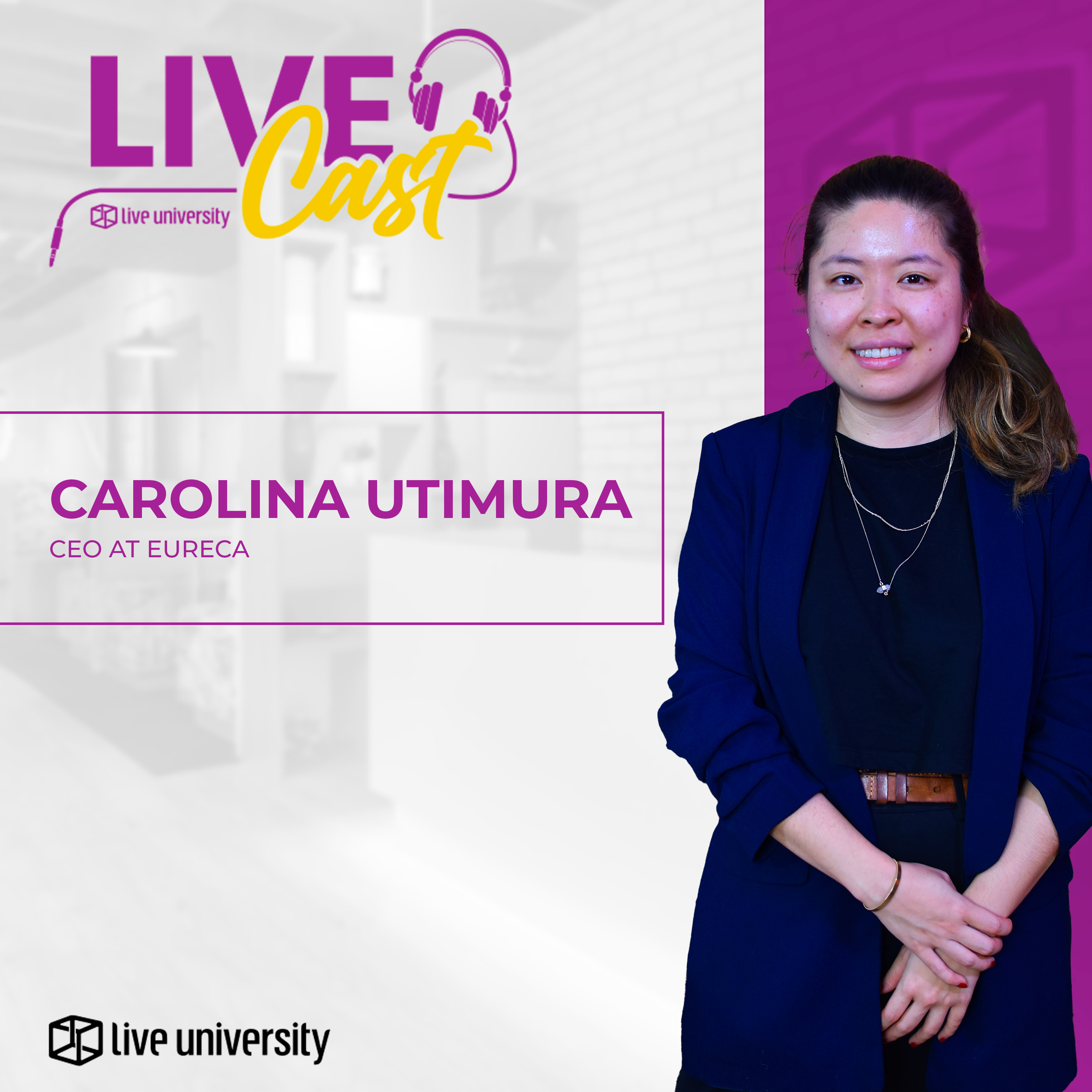 LIDERANÇA de jovens TALENTOS com Carolina Utimura | LiveCast #37 episode artwork