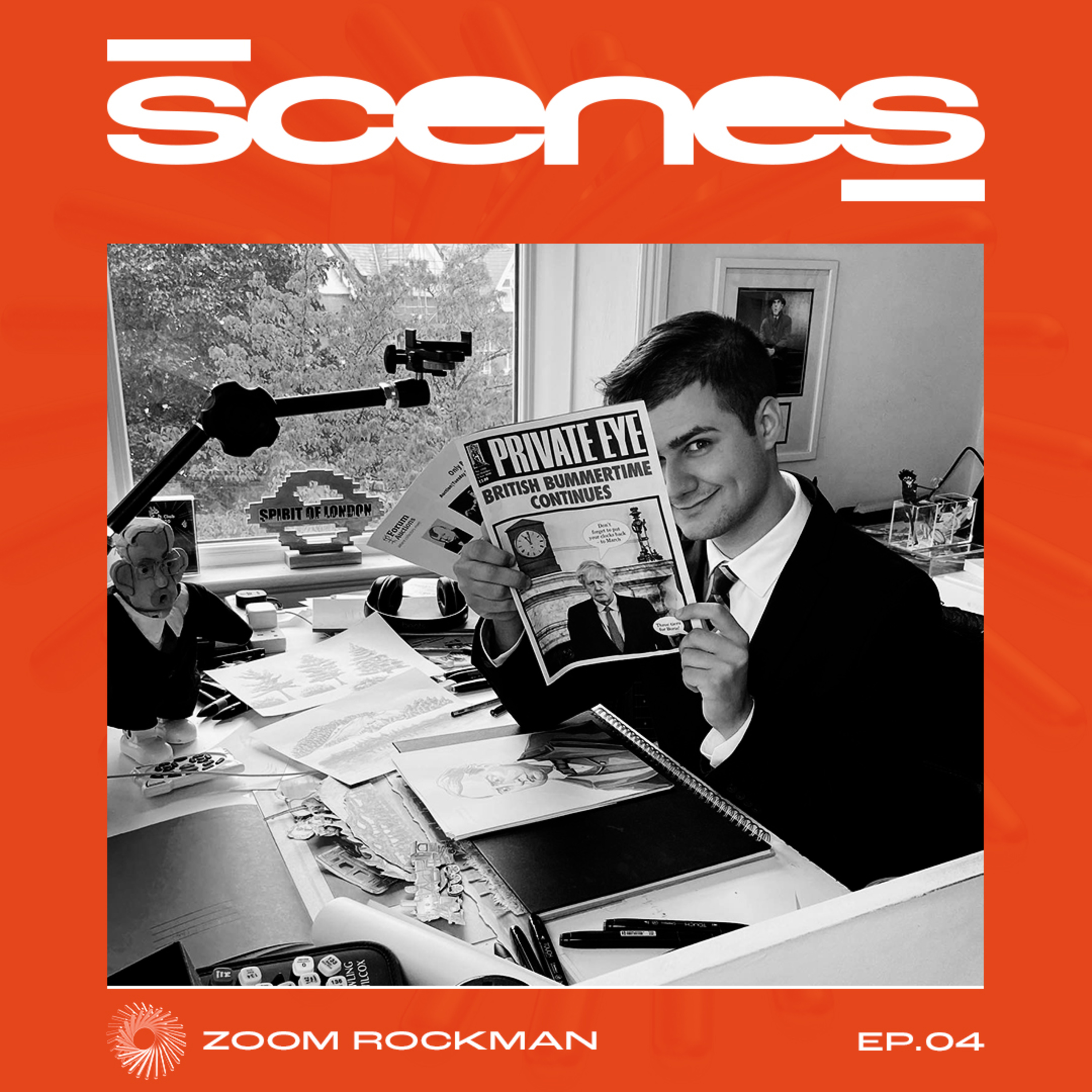 4. Zoom Rockman on comic book culture and political satire episode artwork