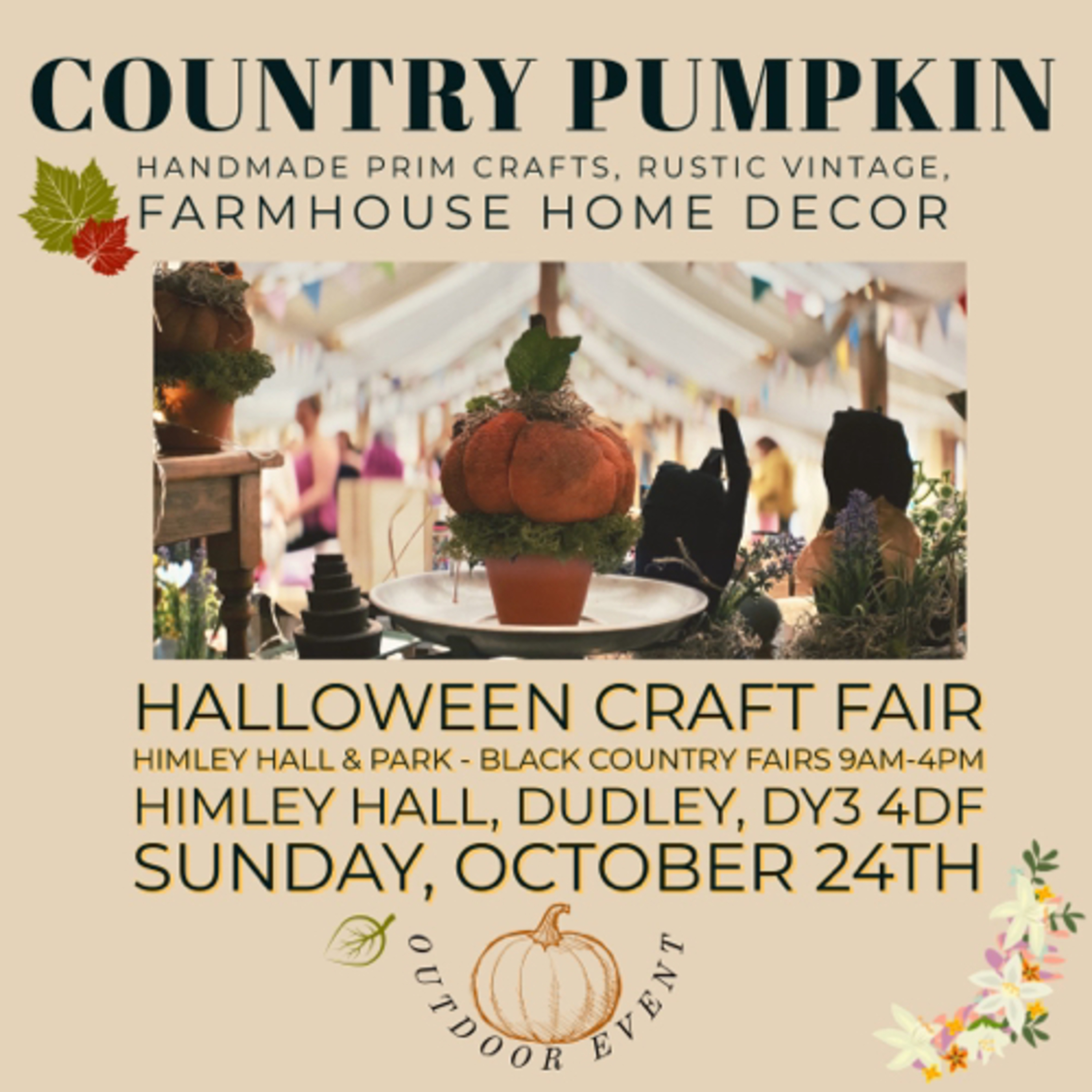 Craft Fair at Himley Hall & Park October 24th 2021.