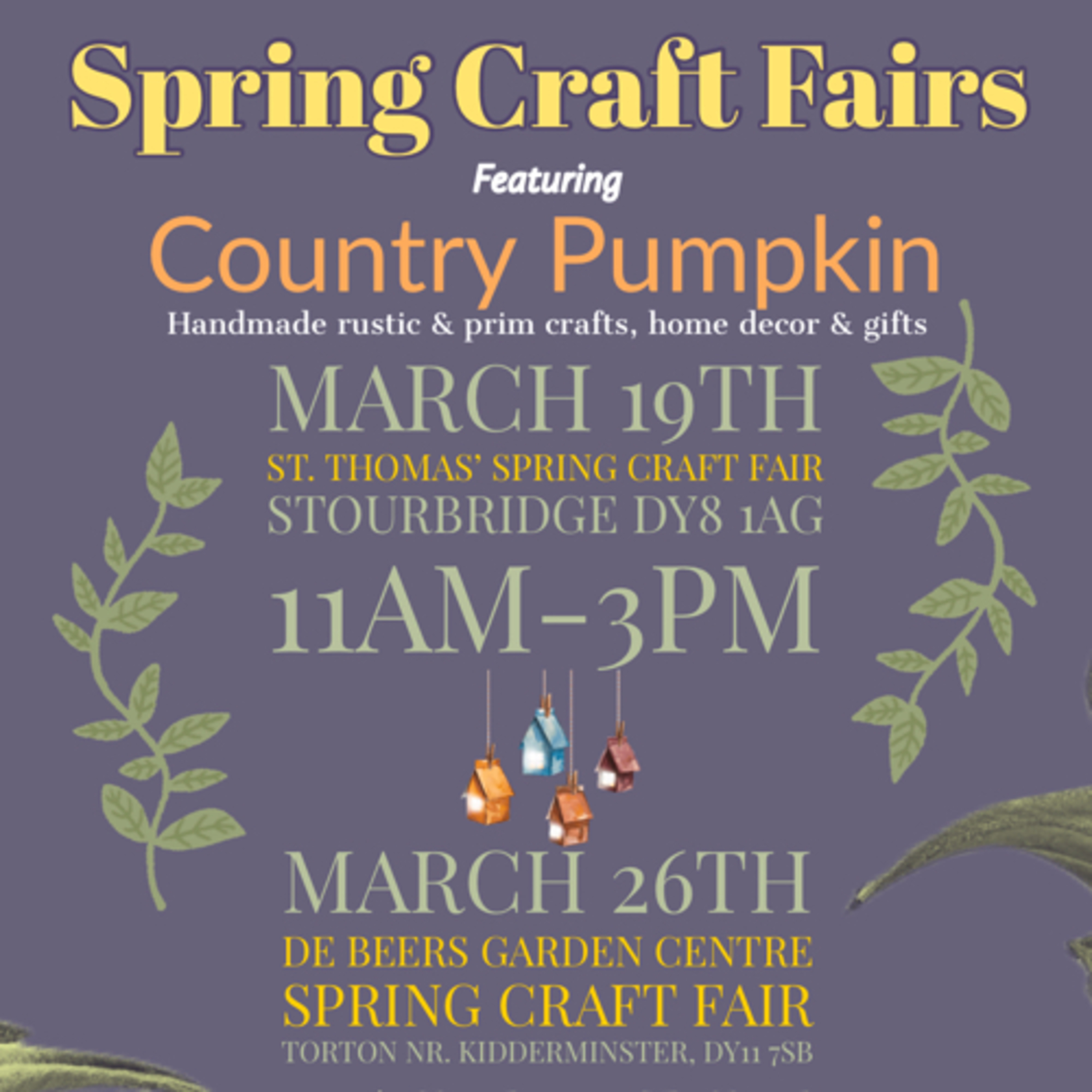 Springing back into crafting and craft fairs!
