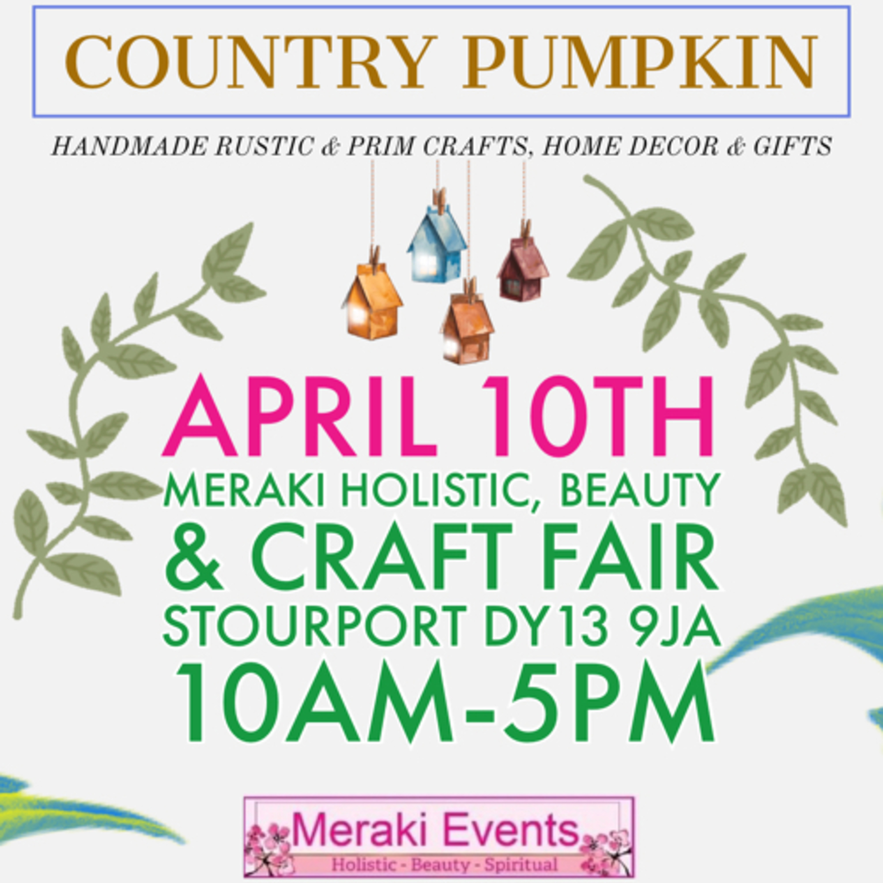 Memory Journals and more at our April 10th 2022 fair with Meraki Events