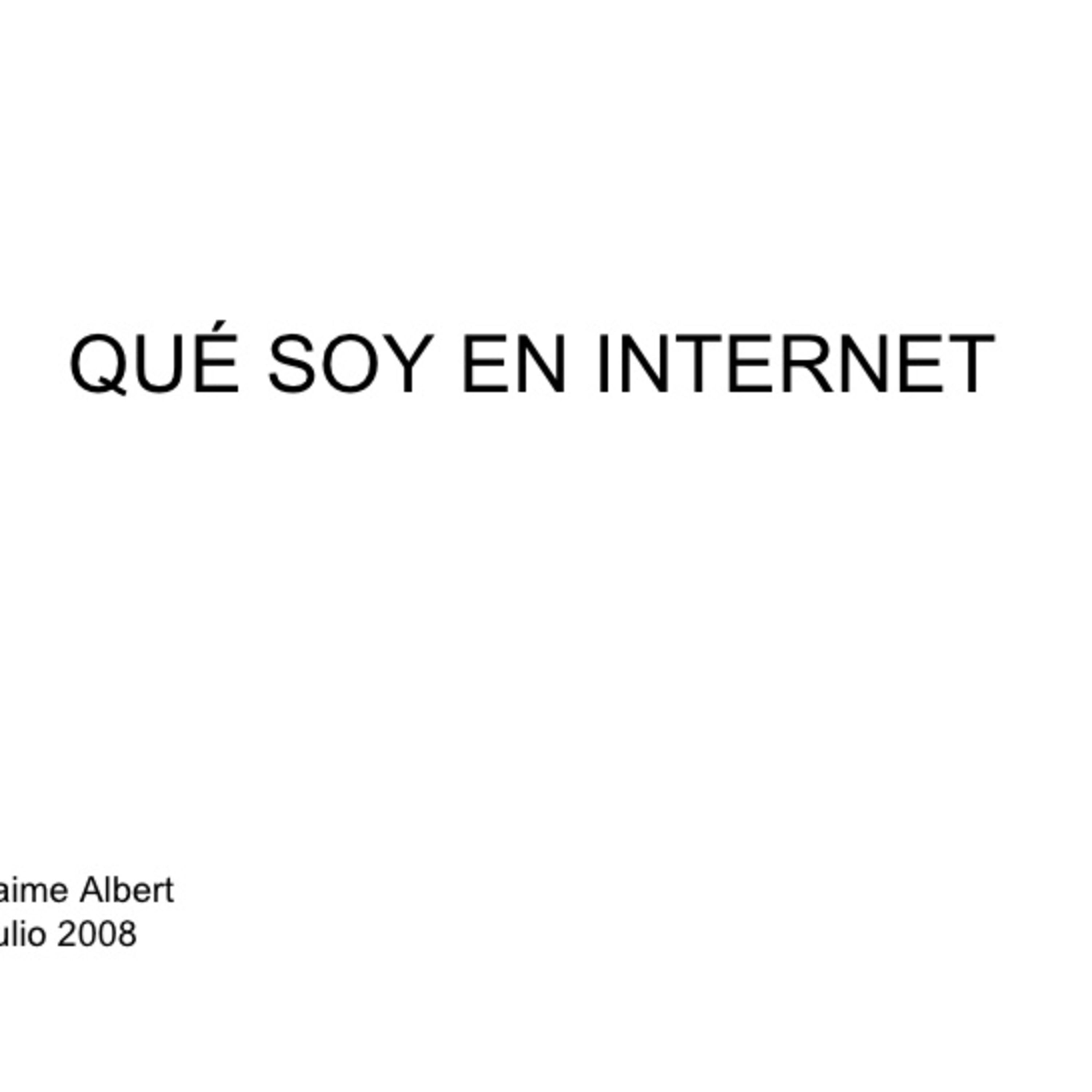 El yo en internet - Bis