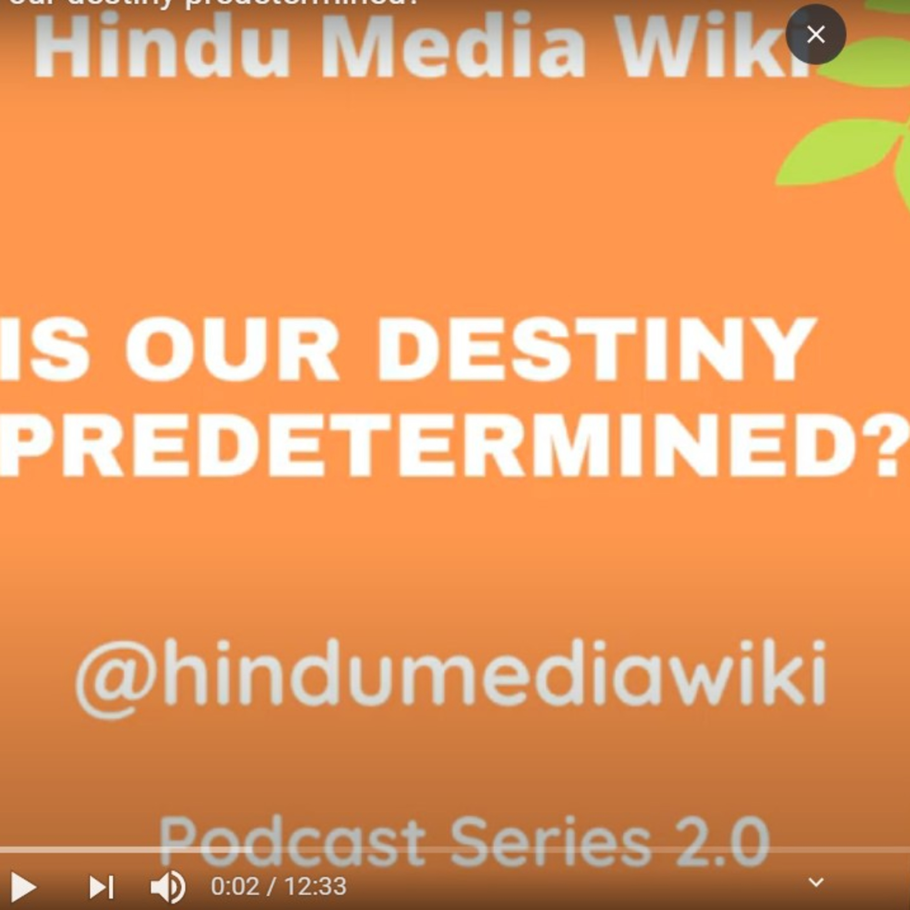 Is our destiny predetermined? An Introduction to karmik theory