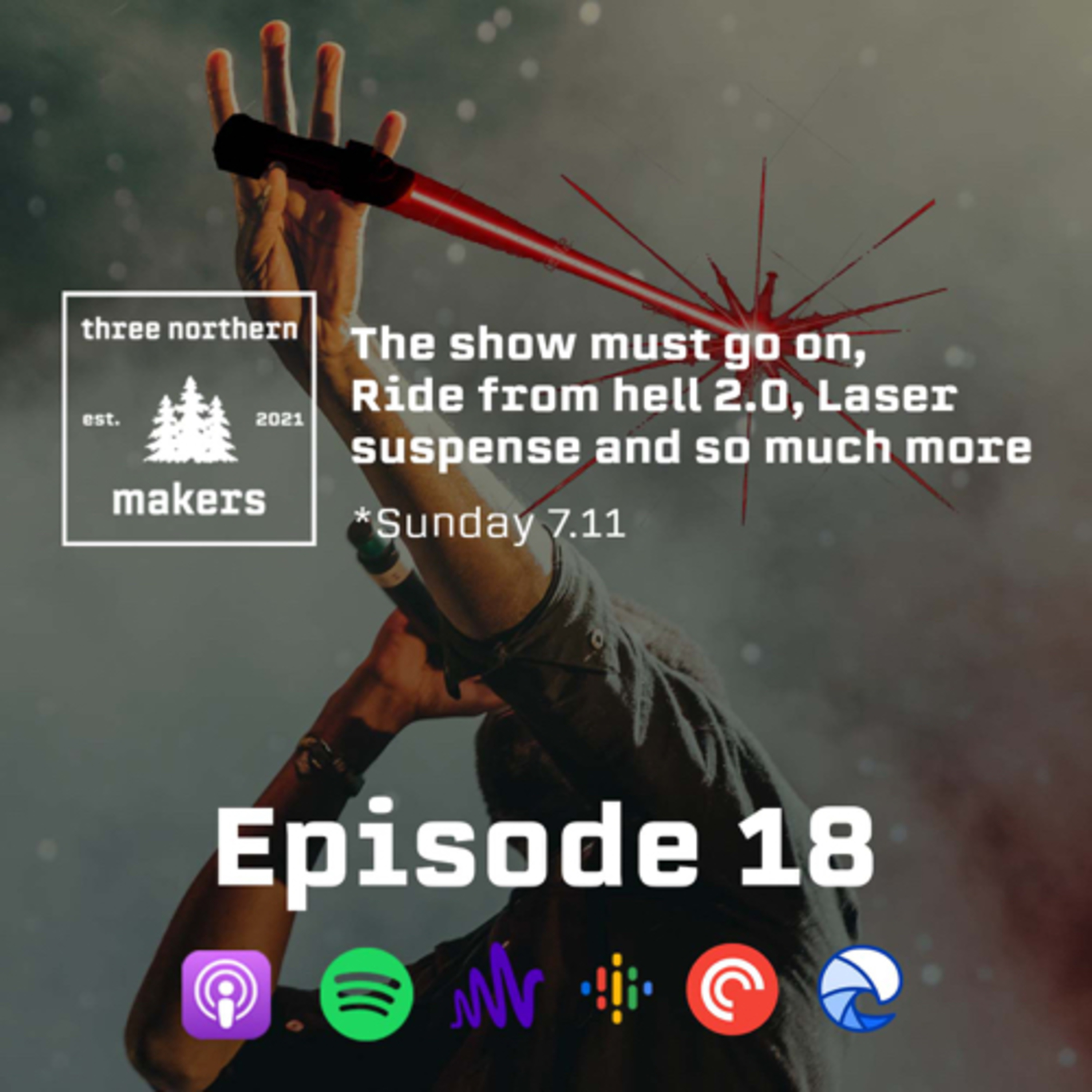 The show must go on, Ride from hell 2.0, Laser suspense and so much more episode artwork