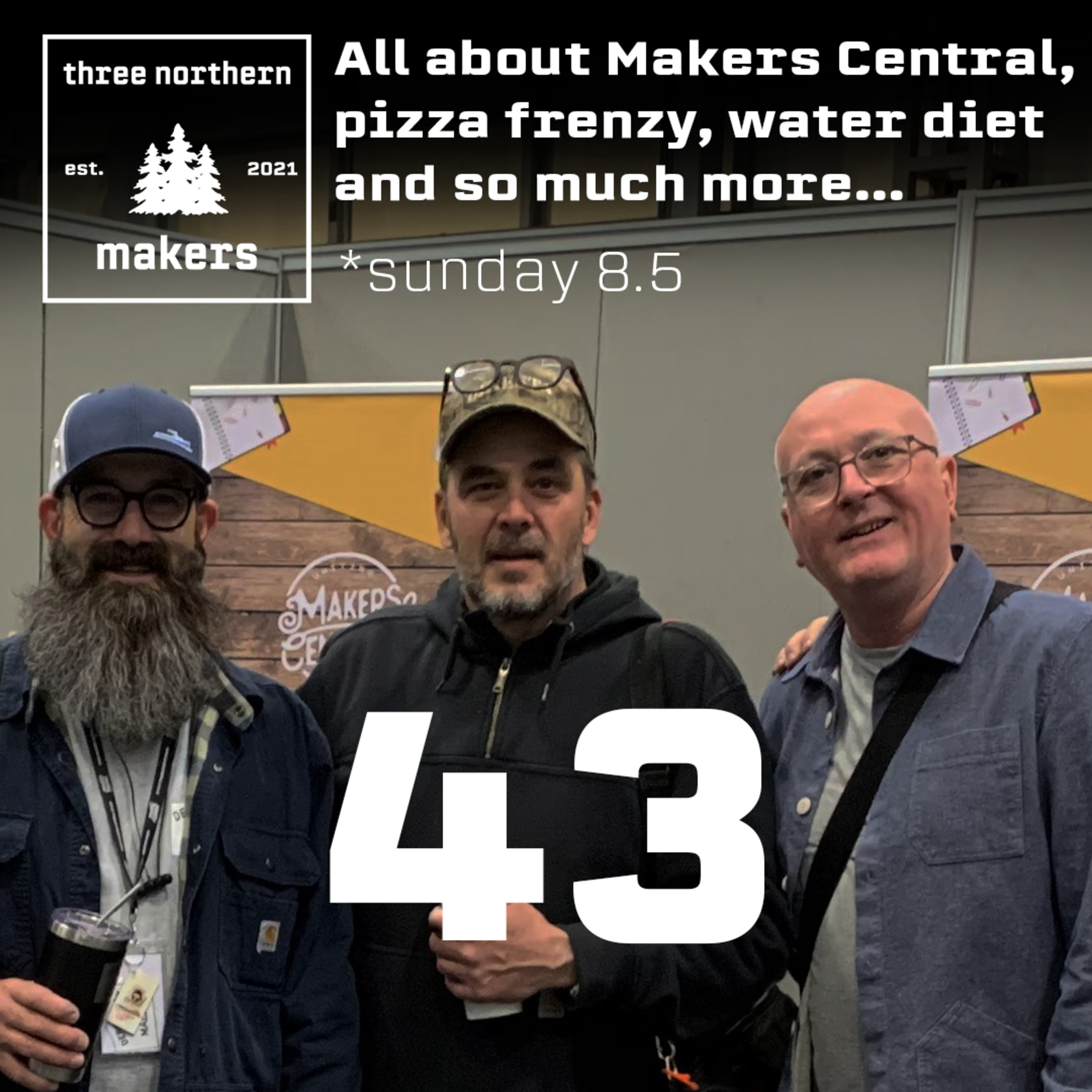 Ep43 - All about Makers Central, pizza frenzy, water diet and so much more episode artwork