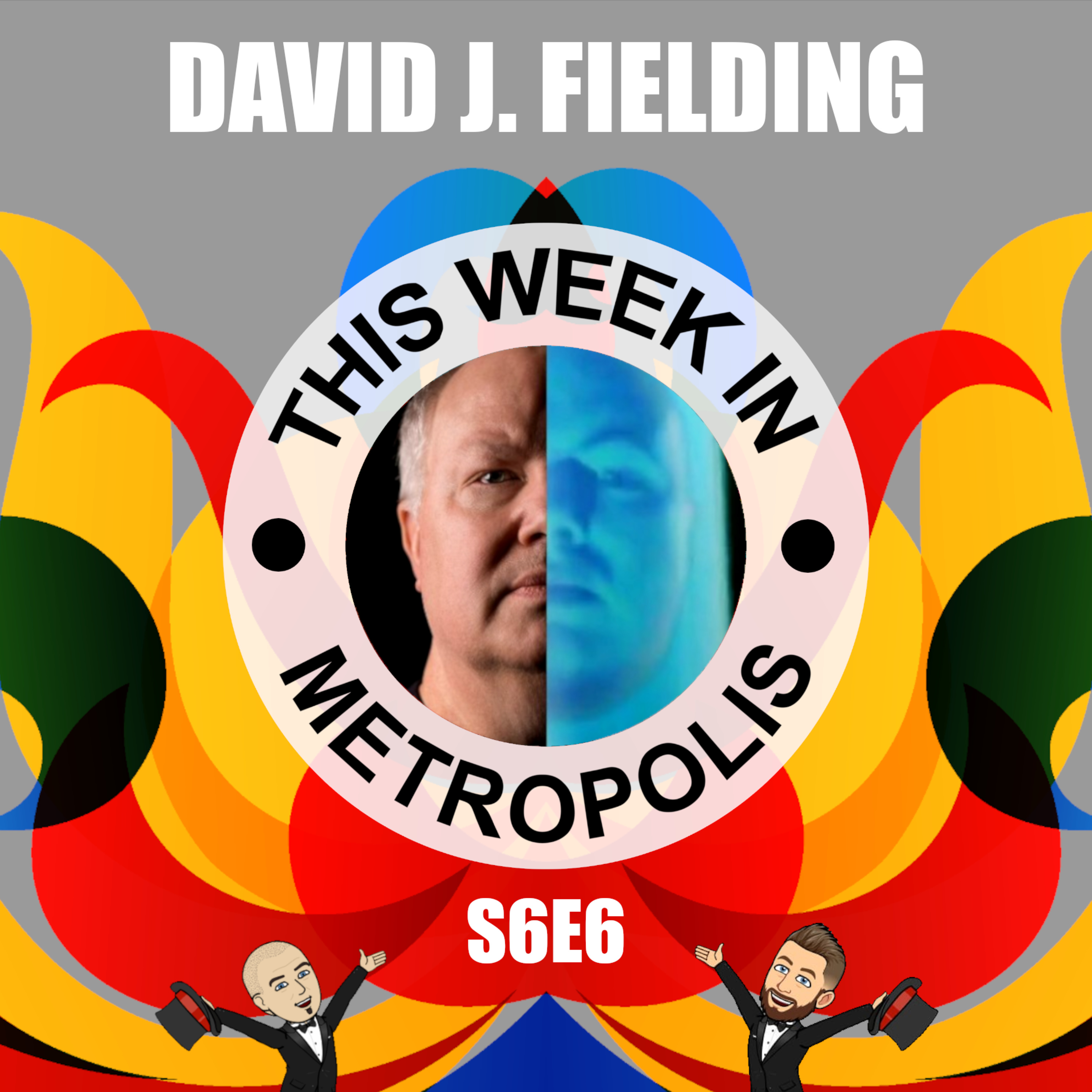 With David J. Fielding AKA Zordon from the Mighty Morphing Power Rangers episode artwork