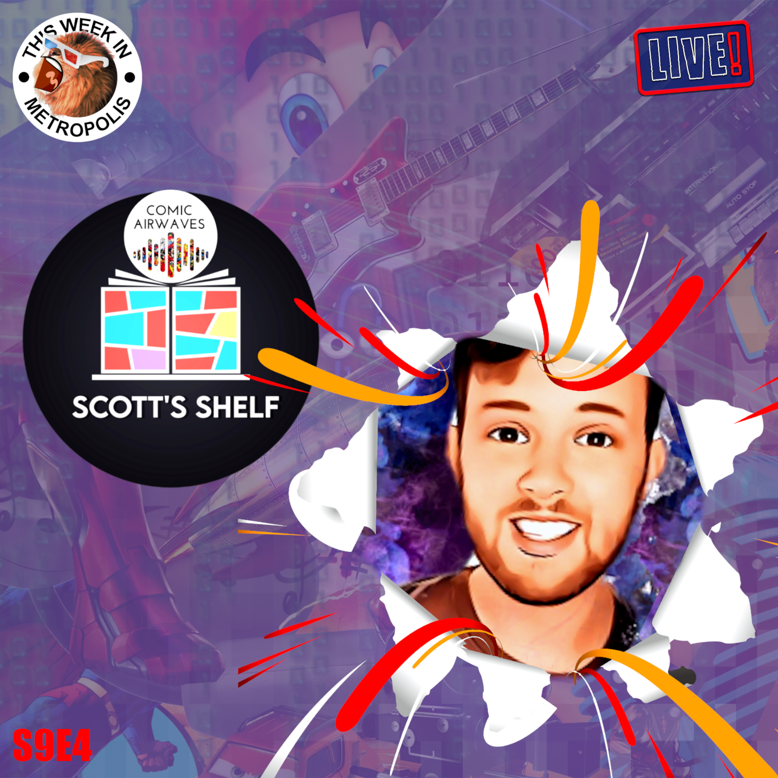 WITH SCOTT FROM SCOTT’S SHELF, THE NERD HERD COMIC BOOK CLUB AND COMIC AIRWAVES! episode artwork