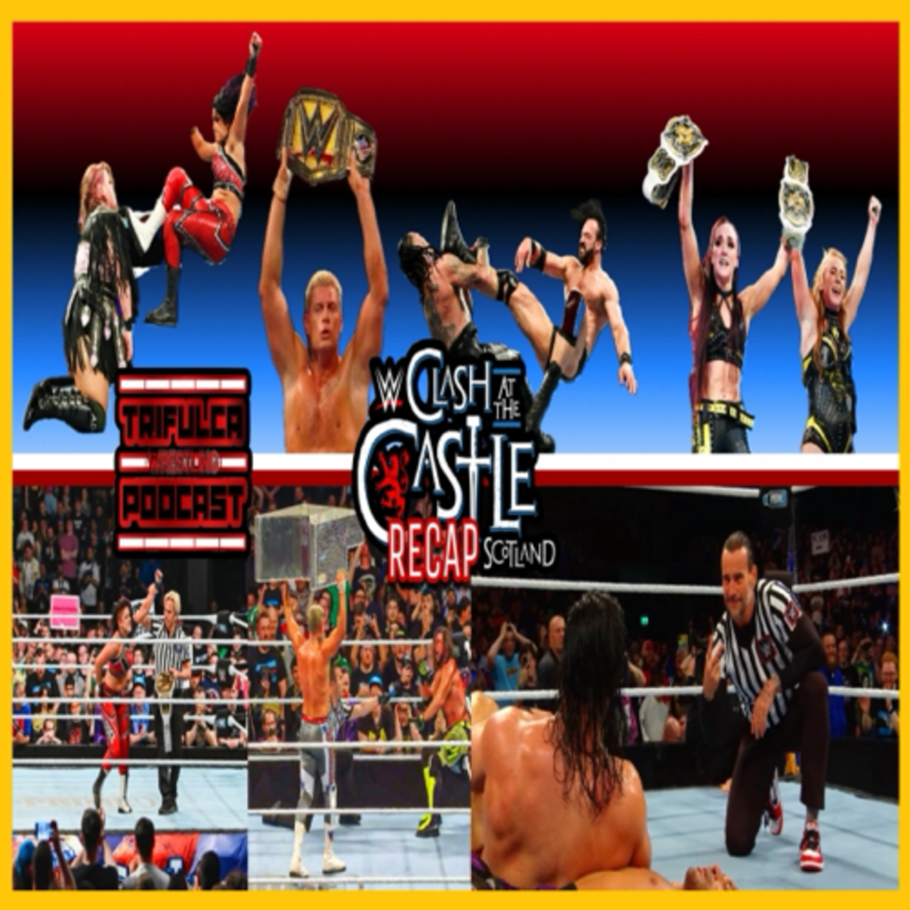 WWE Clash at the Castle Recap “Cody Logró Que AJ Styles Se Quitara” “CM Punk Lo Hace De Nuevo”  episode artwork