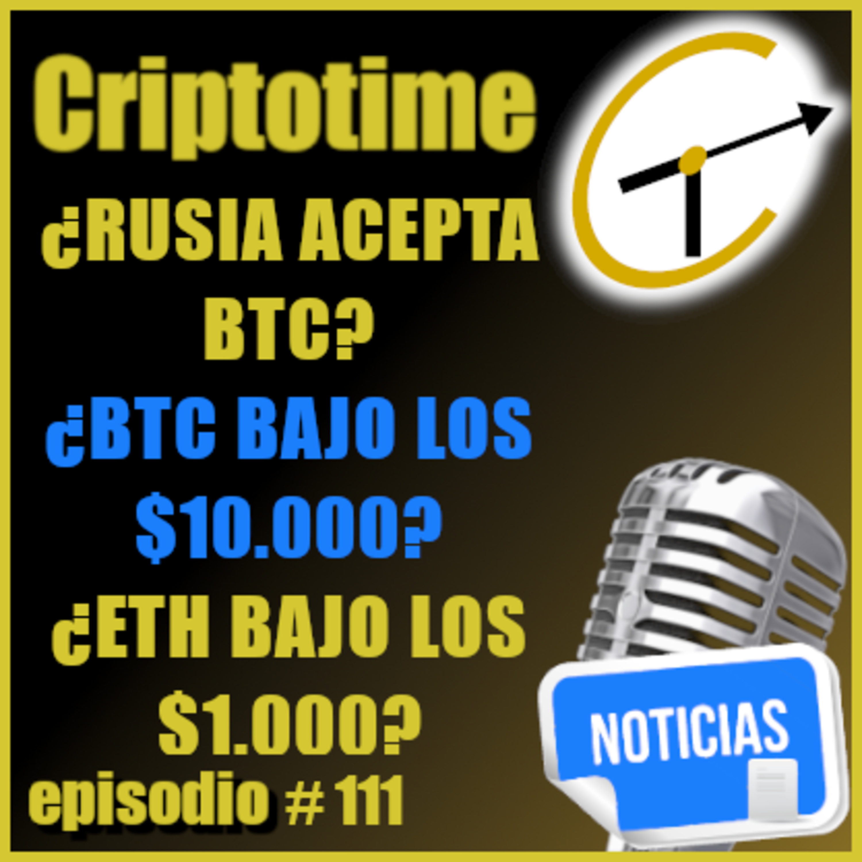 ¿BTC BAJO LOS $10.000?¿RUSIA ACEPTA BTC?¿ETH BAJO LOS $1.000? episode artwork