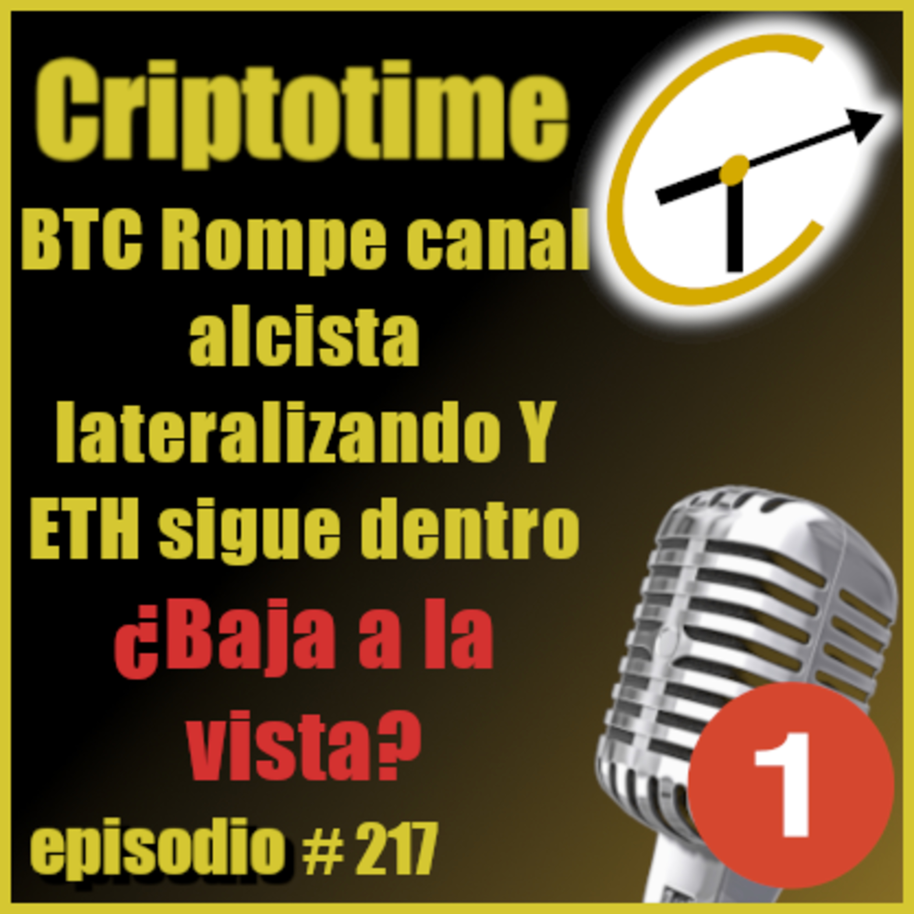 [Parte 1] BTC Rompe canal alcista lateralizando Y ETH sigue dentro ¿Baja a la vista? con Jorge Gatica.  episode artwork