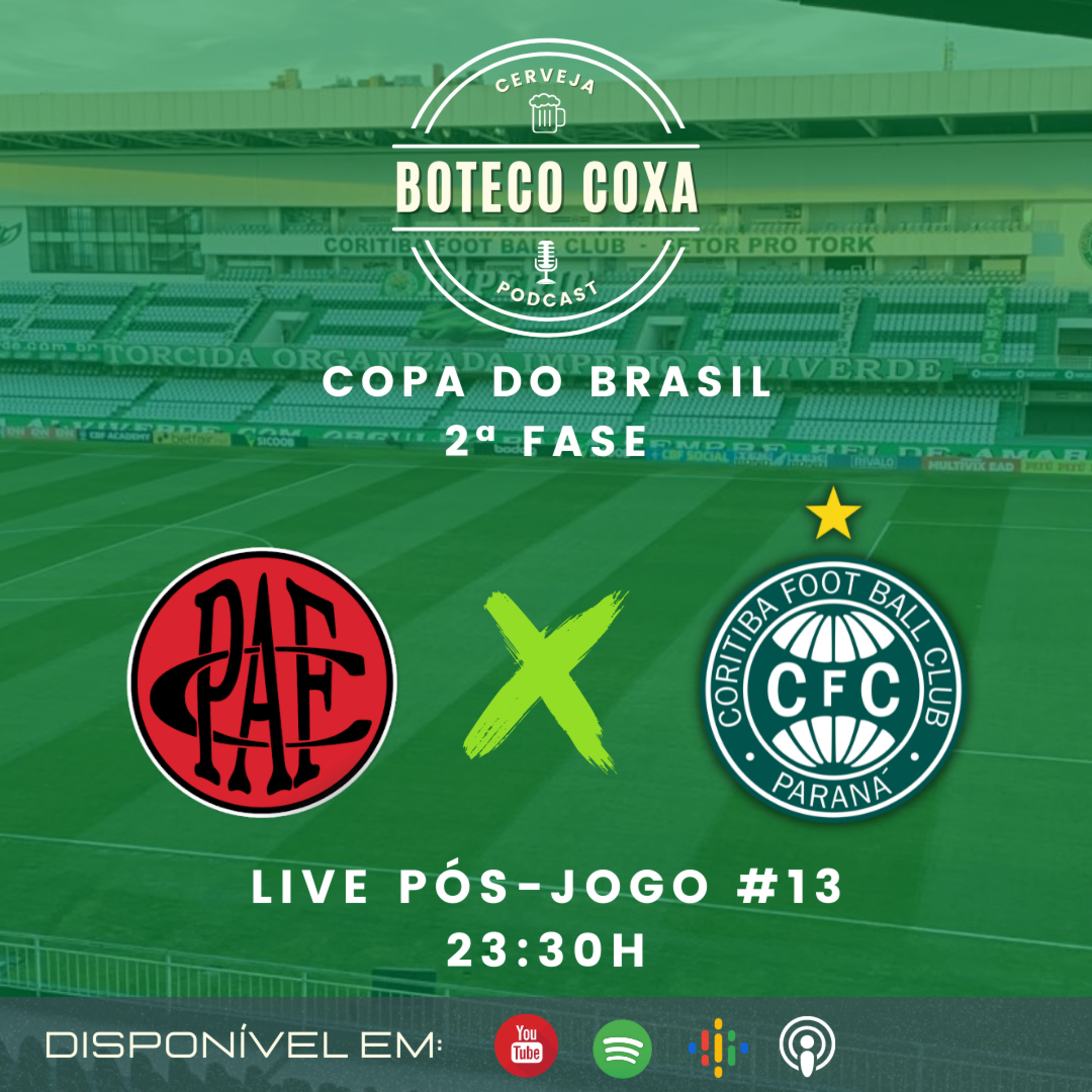 Boteco Coxa Podcast | PÓS-JOGO | POUSO ALEGRE (2) 1 x 1 (3) CORITIBA #13 episode artwork