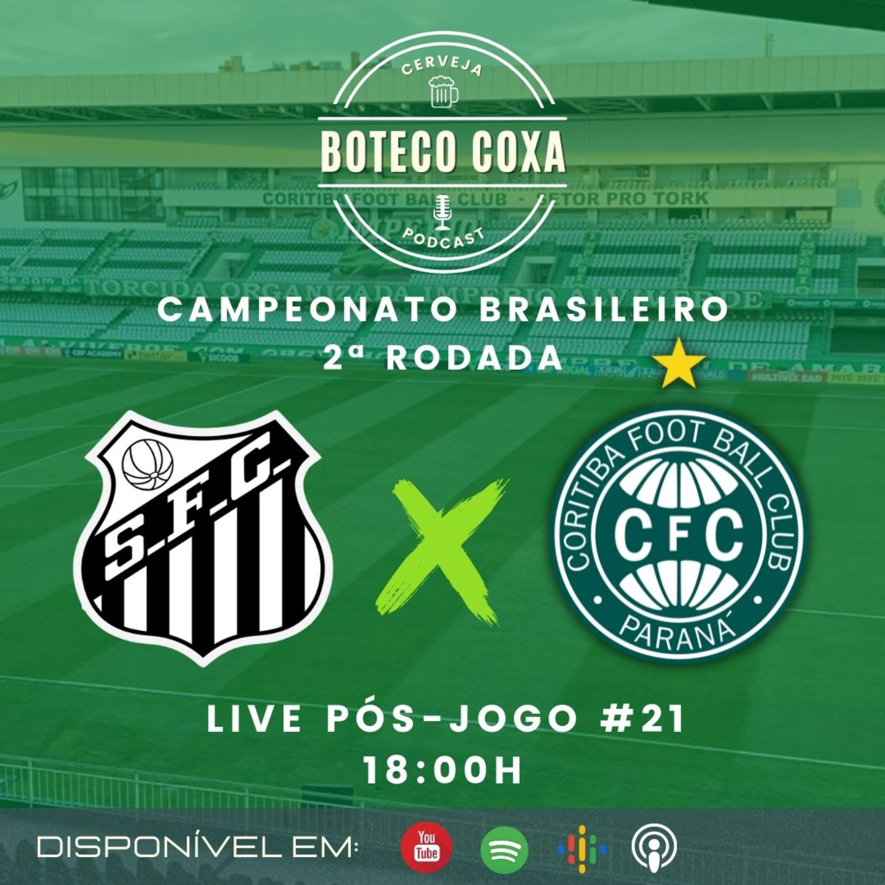 Boteco Coxa Podcast | PÓS-JOGO | SANTOS 2x1 CORITIBA #21 episode artwork