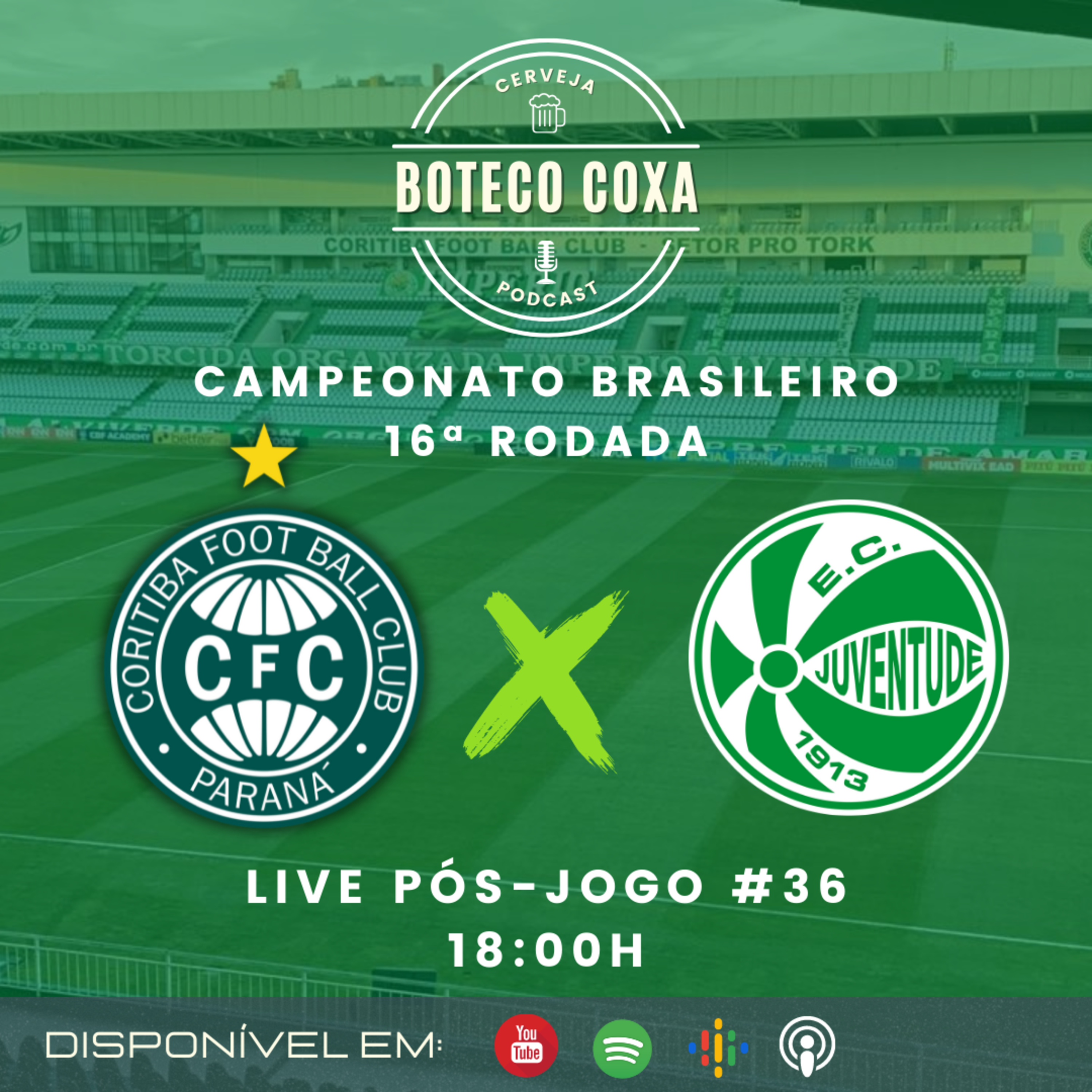 Boteco Coxa Podcast | PÓS-JOGO | CORITIBA 2x2 JUVENTUDE #36 episode artwork