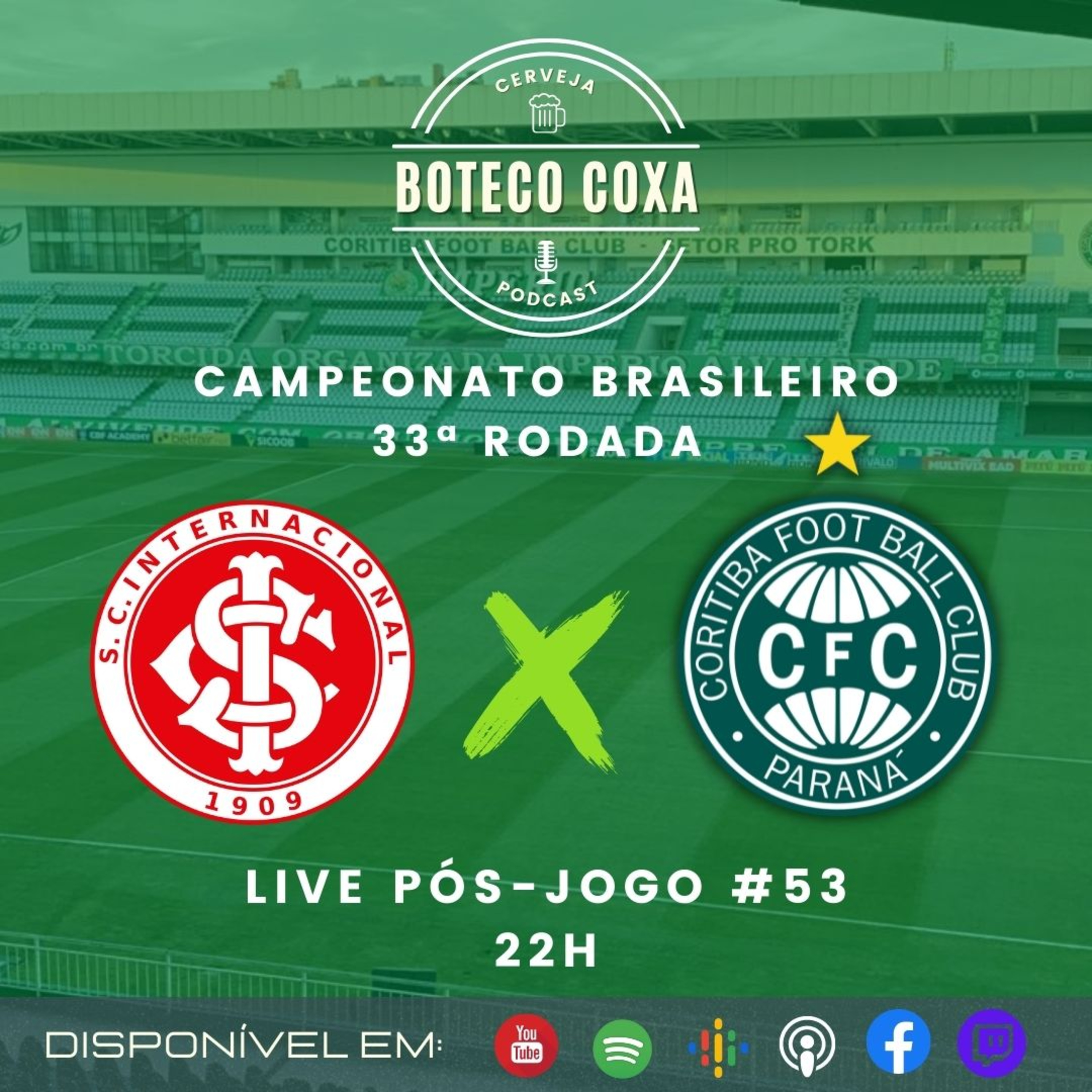 Boteco Coxa Podcast | PÓS-JOGO | CORITIBA 1 X 1 INTERNACIONAL #53 episode artwork