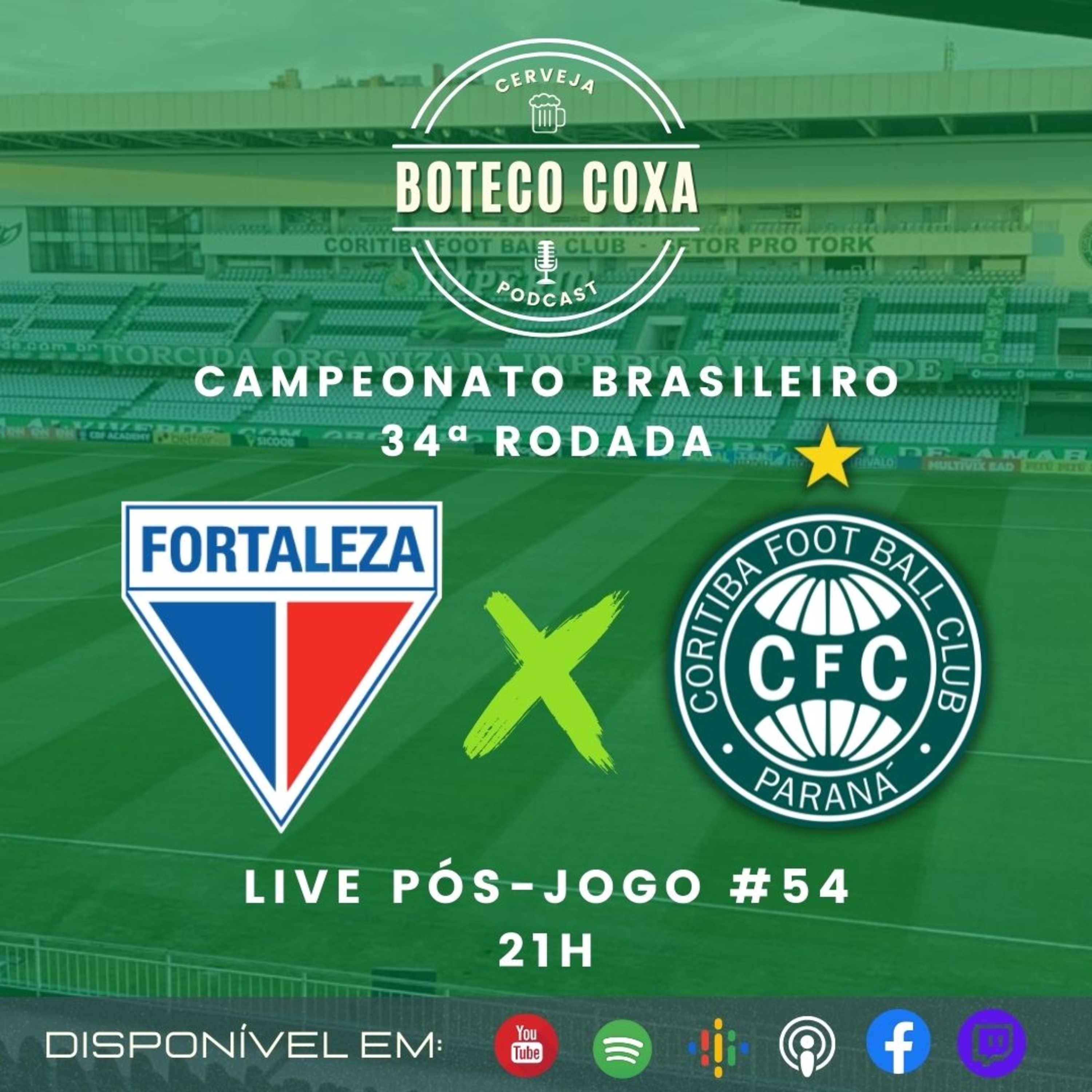 Boteco Coxa Podcast | PÓS-JOGO | FORTALEZA 3 X 1 CORITIBA #54 episode artwork